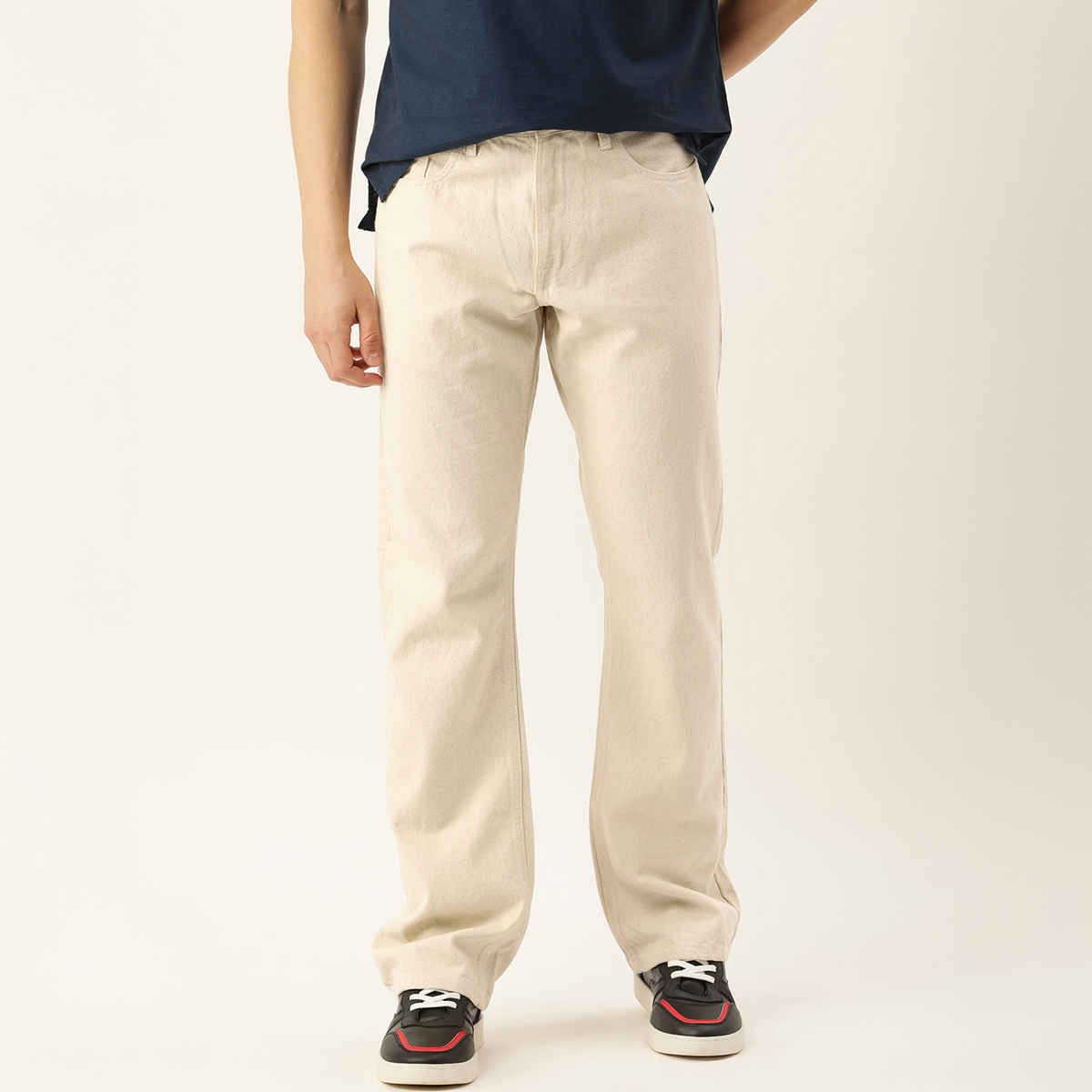 Bene Kleed Men's Bootcut Jeans | Ecru - 32