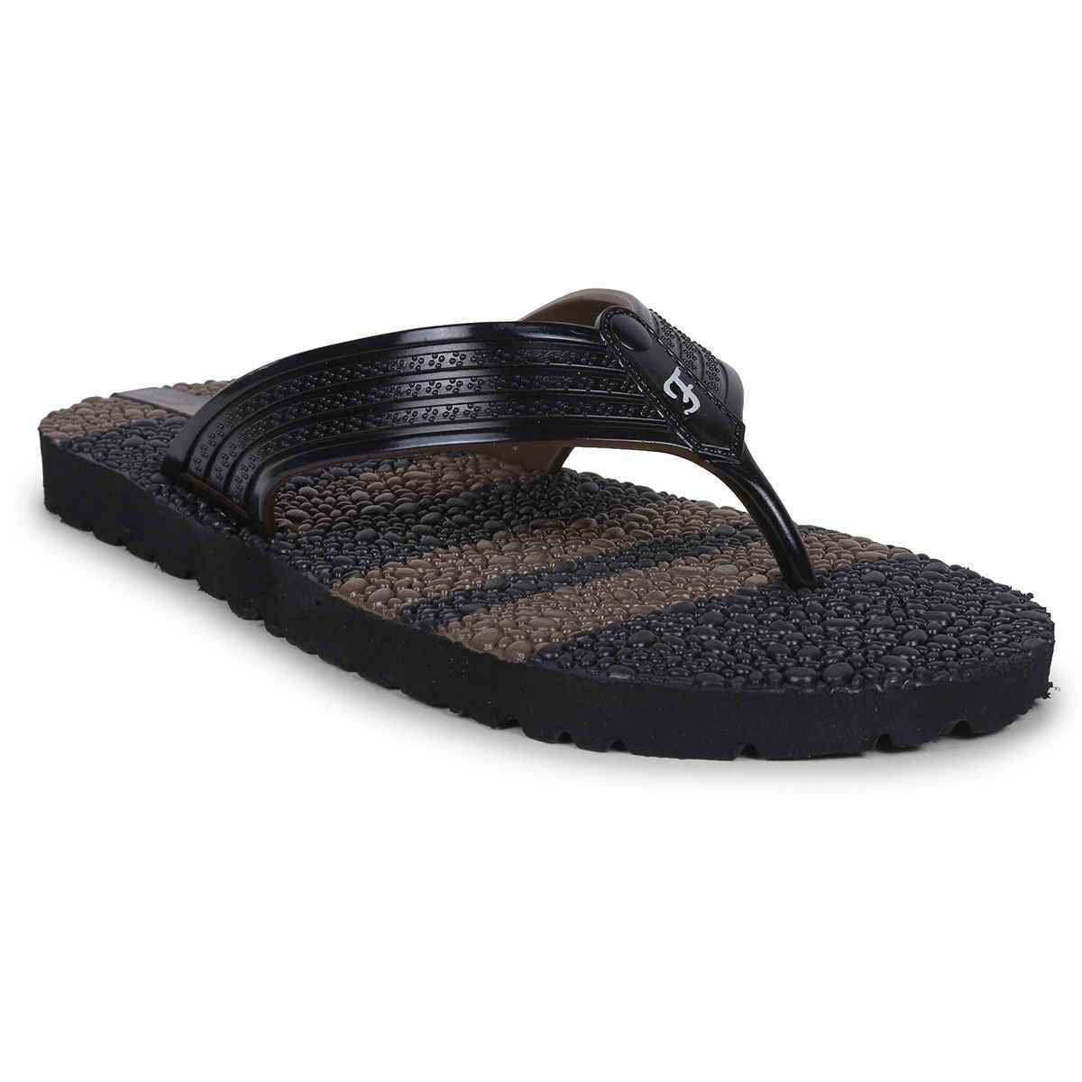 Action Slipper For Men | Gfl-3807 Black-Coffee - UK-10