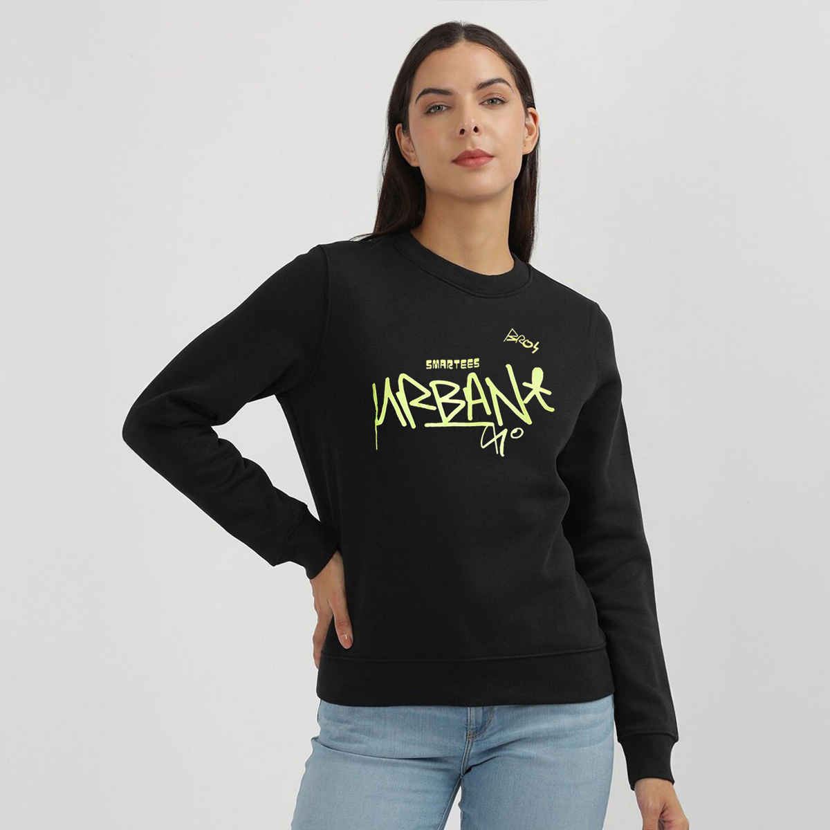 Smartees Women's Sweatshirt | SS RN Urban | Black - M
