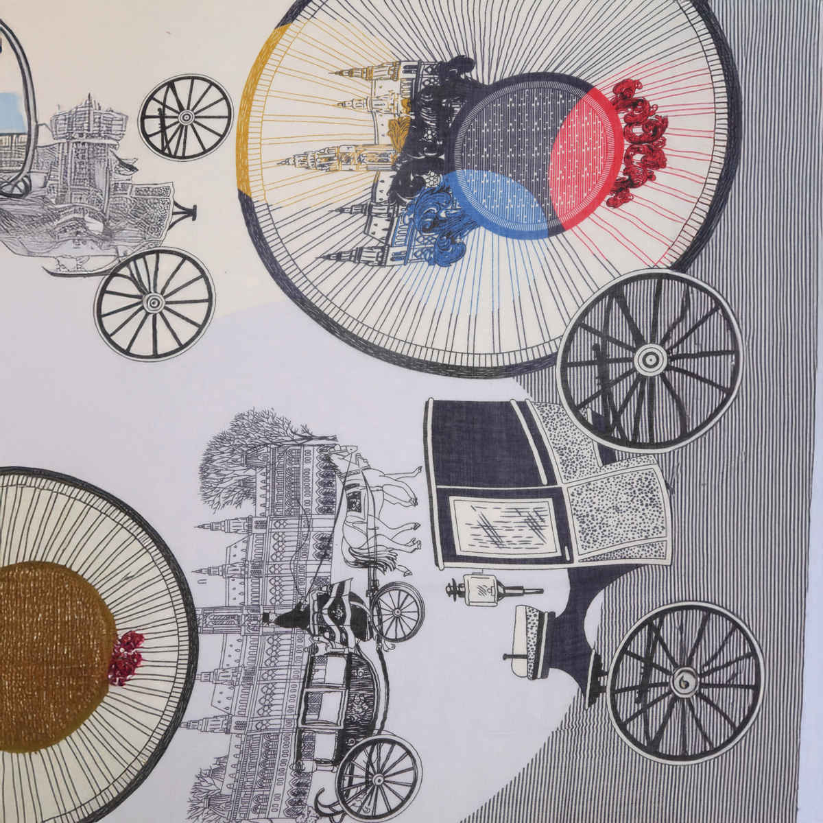 Fabseasons Women's Abstract Viscose Scarf | Pink - One Size