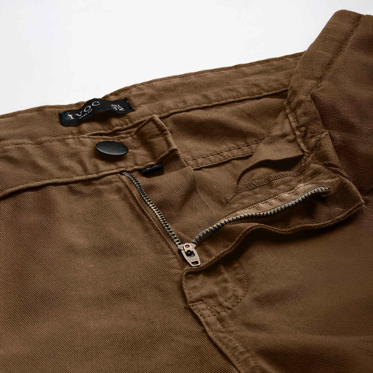 IVOC Men's Slim Fit Cargo Trousers | Grey - 36