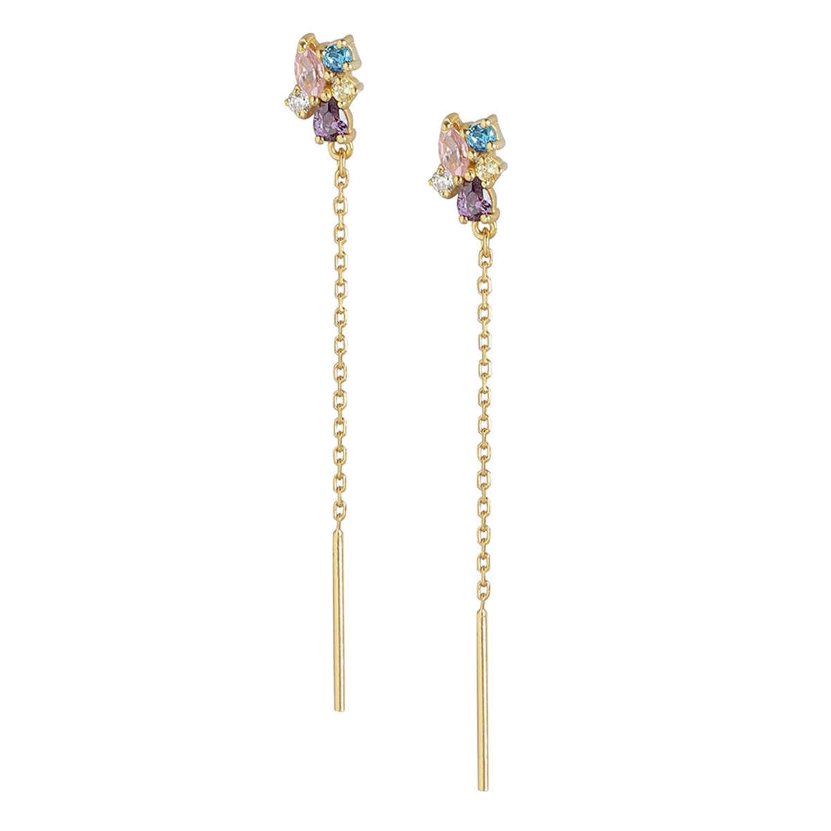 Carlton London 18kt Gold Plated with CZ Drop Earring - Buy at ₹610 ...