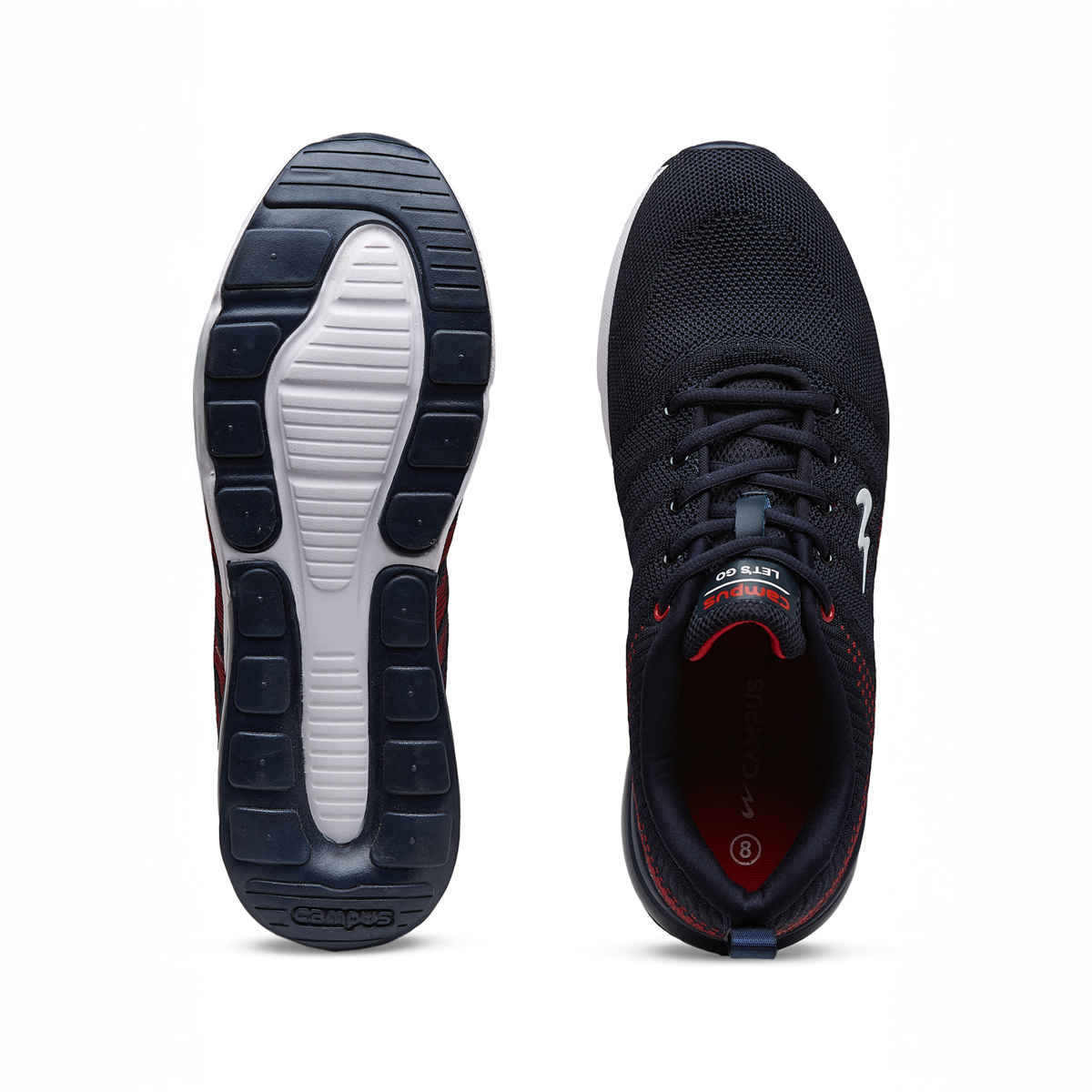 Campus Syrus Blue Red Men's Running Shoes - UK 7