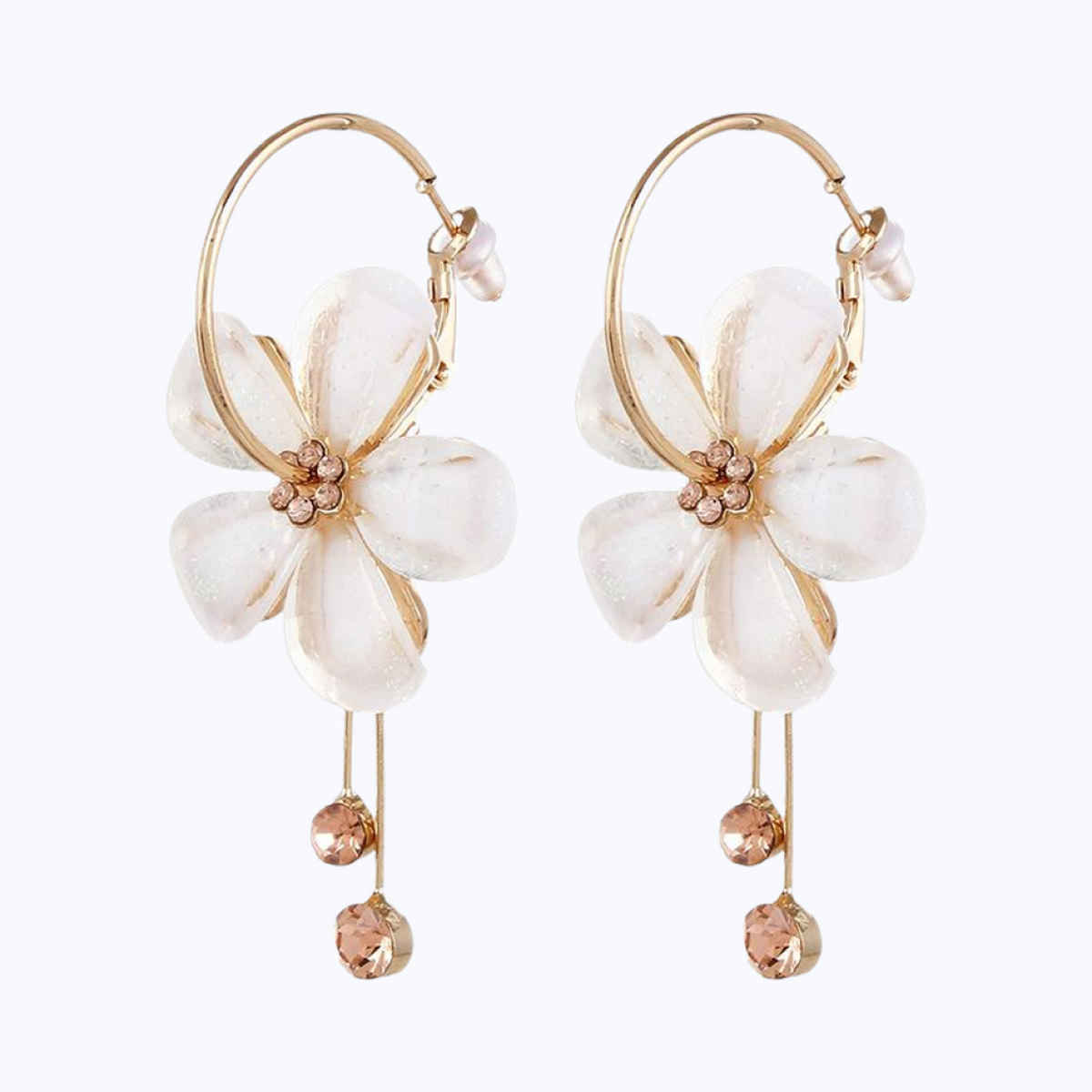 YouBella Jewellery Earings Gold Plated Floral Earrings for Girls and Women