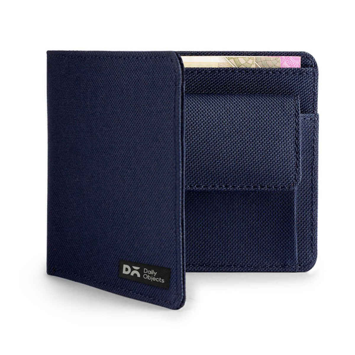 Daily Objects Ballistic Nylon Coin Classic Billfold Wallet for Men | Blue