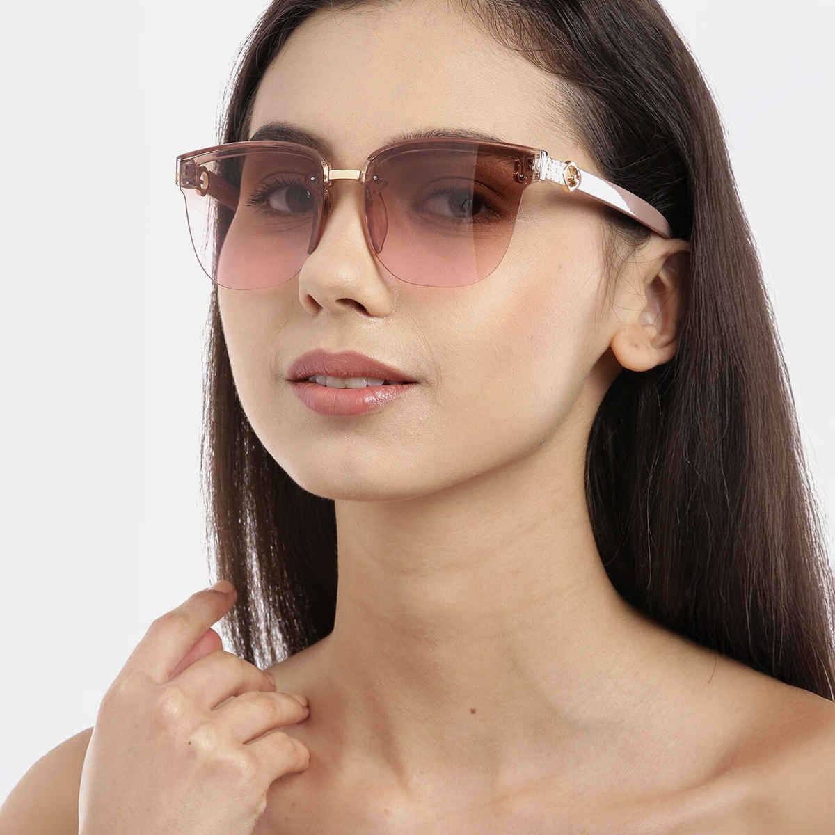 Carlton London Women Half Rim Square Sunglasses A3074