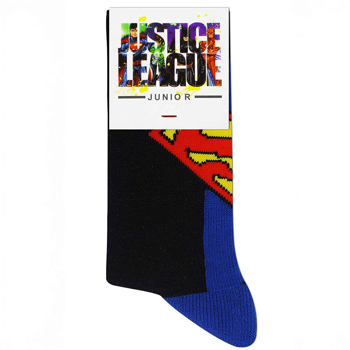 SocksXpress by Balenzia Justice League Crew Length Socks For Kids | 7-9 Years