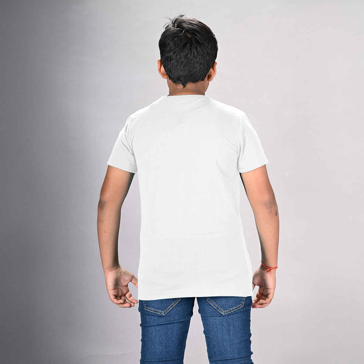 Lux Nitro Kids Round Neck T-shirt | White - M
