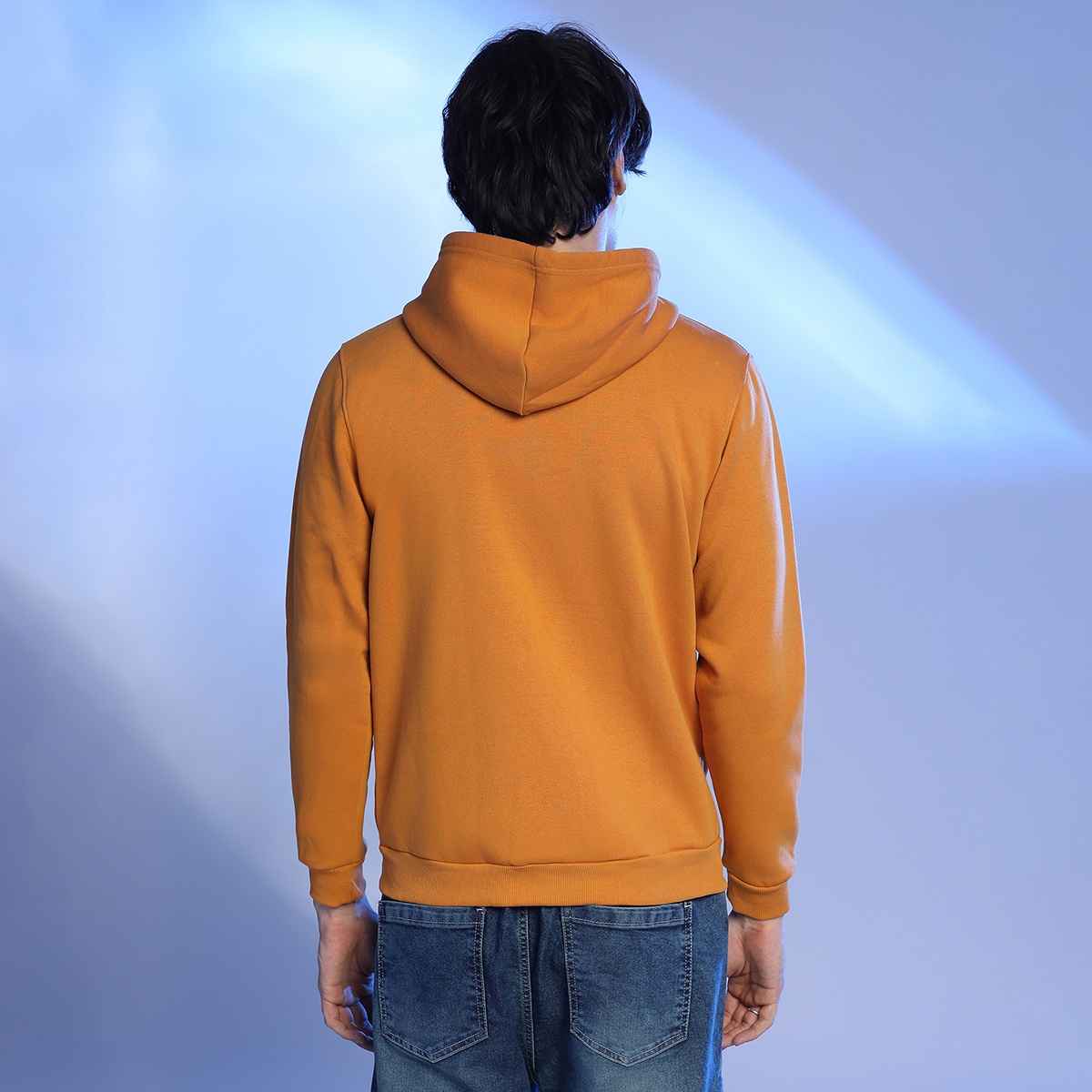 Campus Sutra Men's Hoodie | Mustard - M