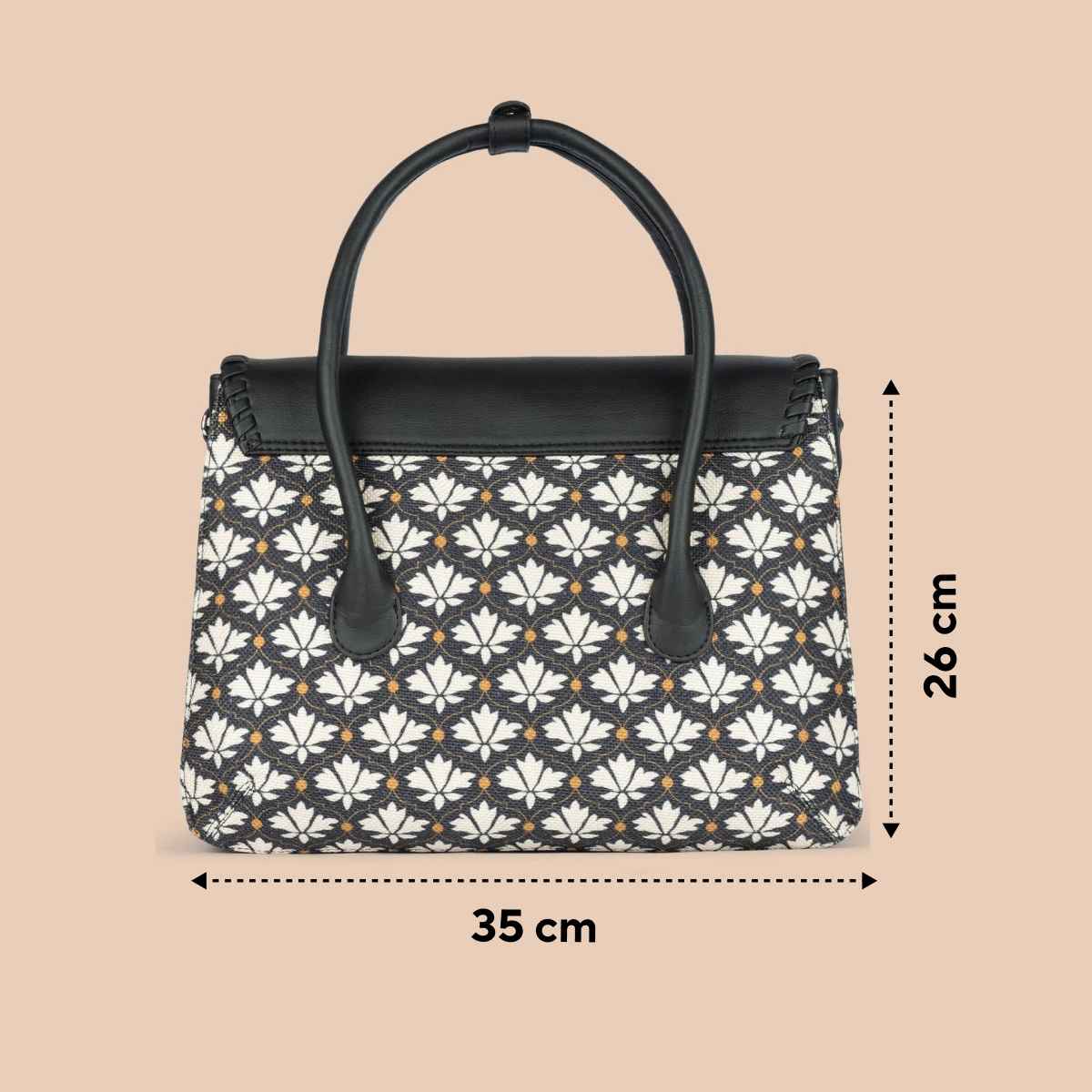 Zouk Women's Floral Vegan Leather 11 L Satchel | Multicolour - One Size