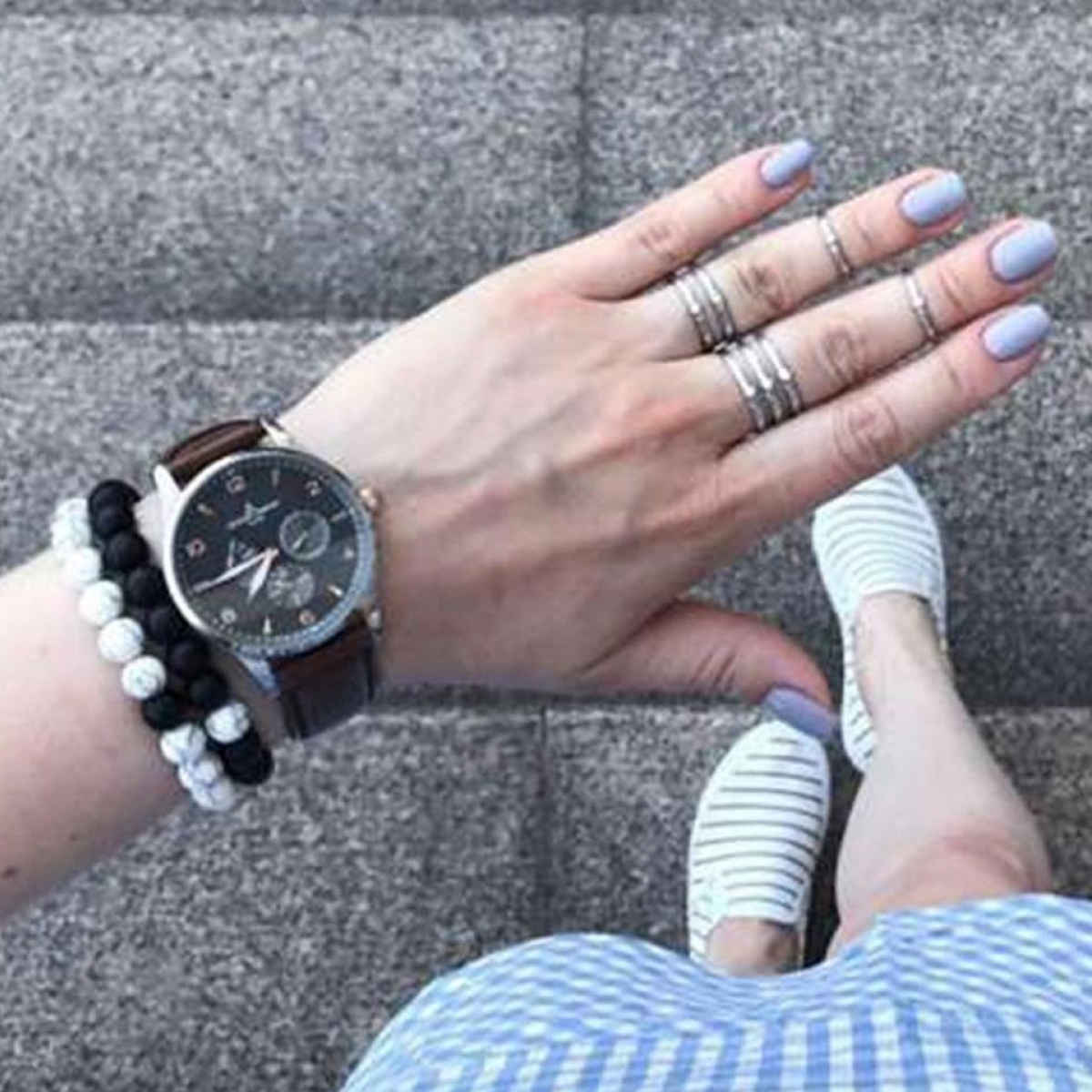 YouBella Multicolour Natural Stones Stylish Couple Love Bracelet For Unisex