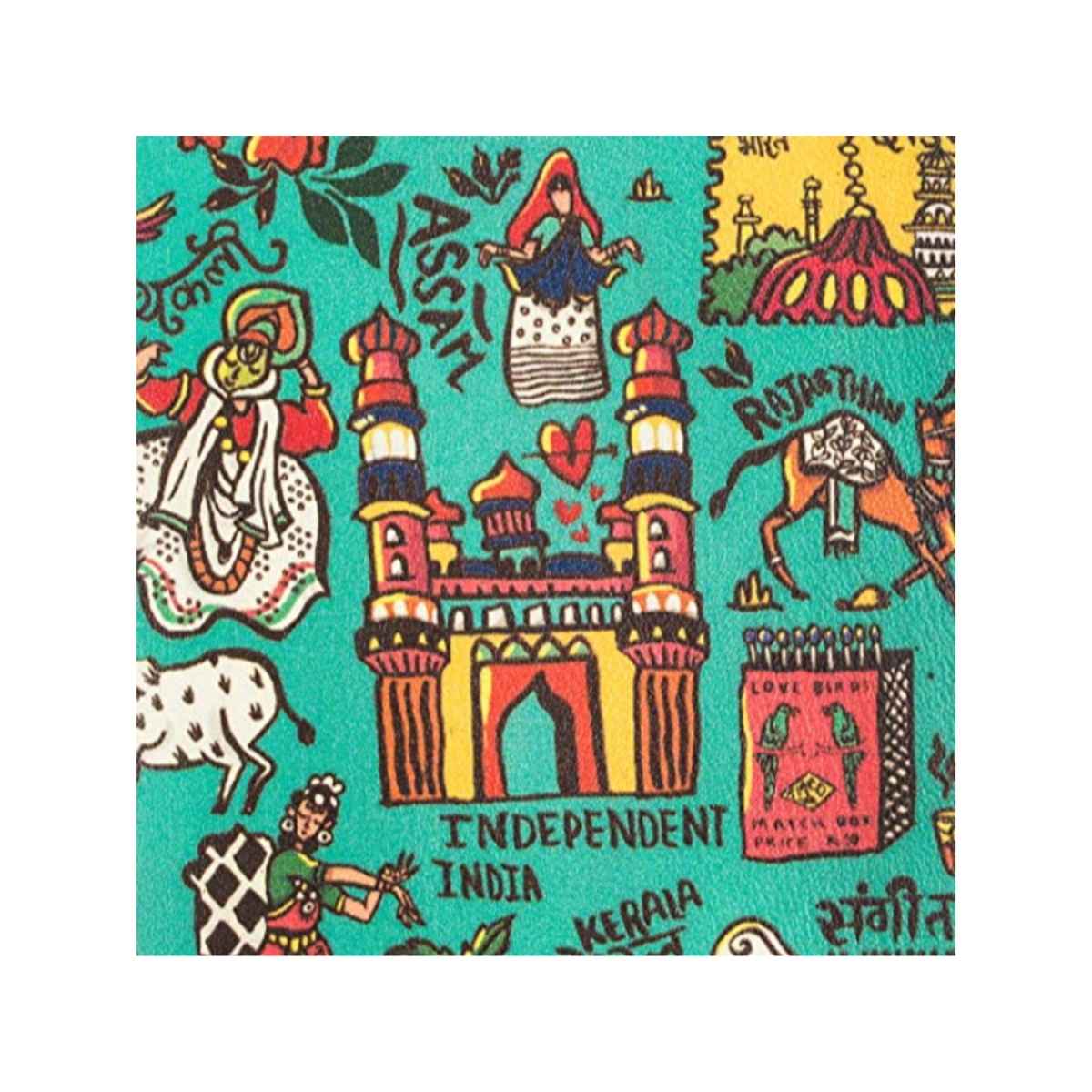 Chumbak Unisex PU Passport Holder | Green