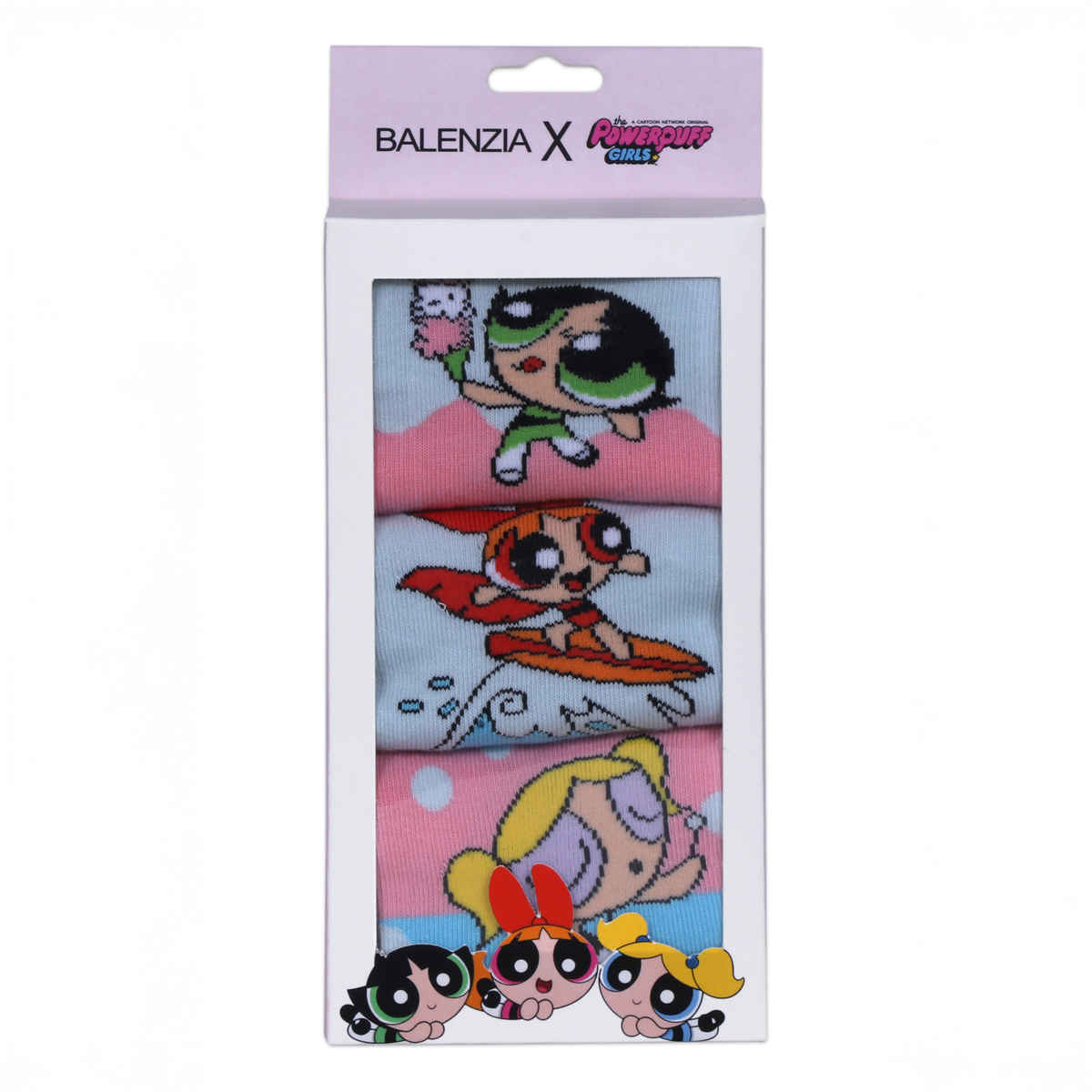 SocksXpress by Balenzia Powerpuff Girls Lowcut Socks For Women | Cotton & Spandex