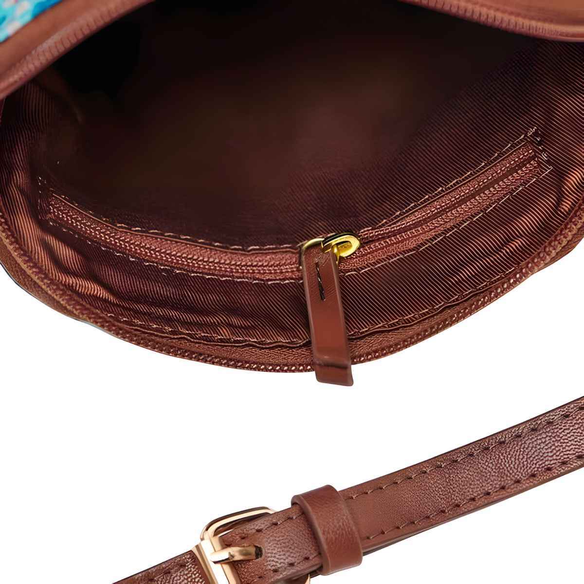 Chumbak Women's Canvas 1.5 L Sling Bag | Teal - One Size