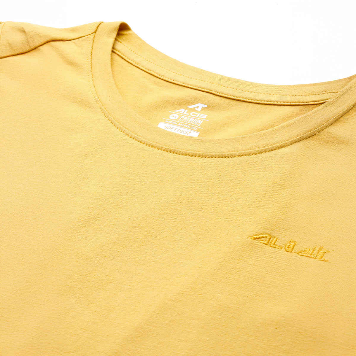 Alcis Men's Cotton Lycra Tee | Mustard | L