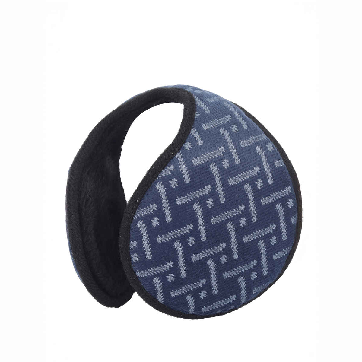 Fabseasons Unisex Geometric Polyester Winter Earmuffs | Multicolour - Free Size