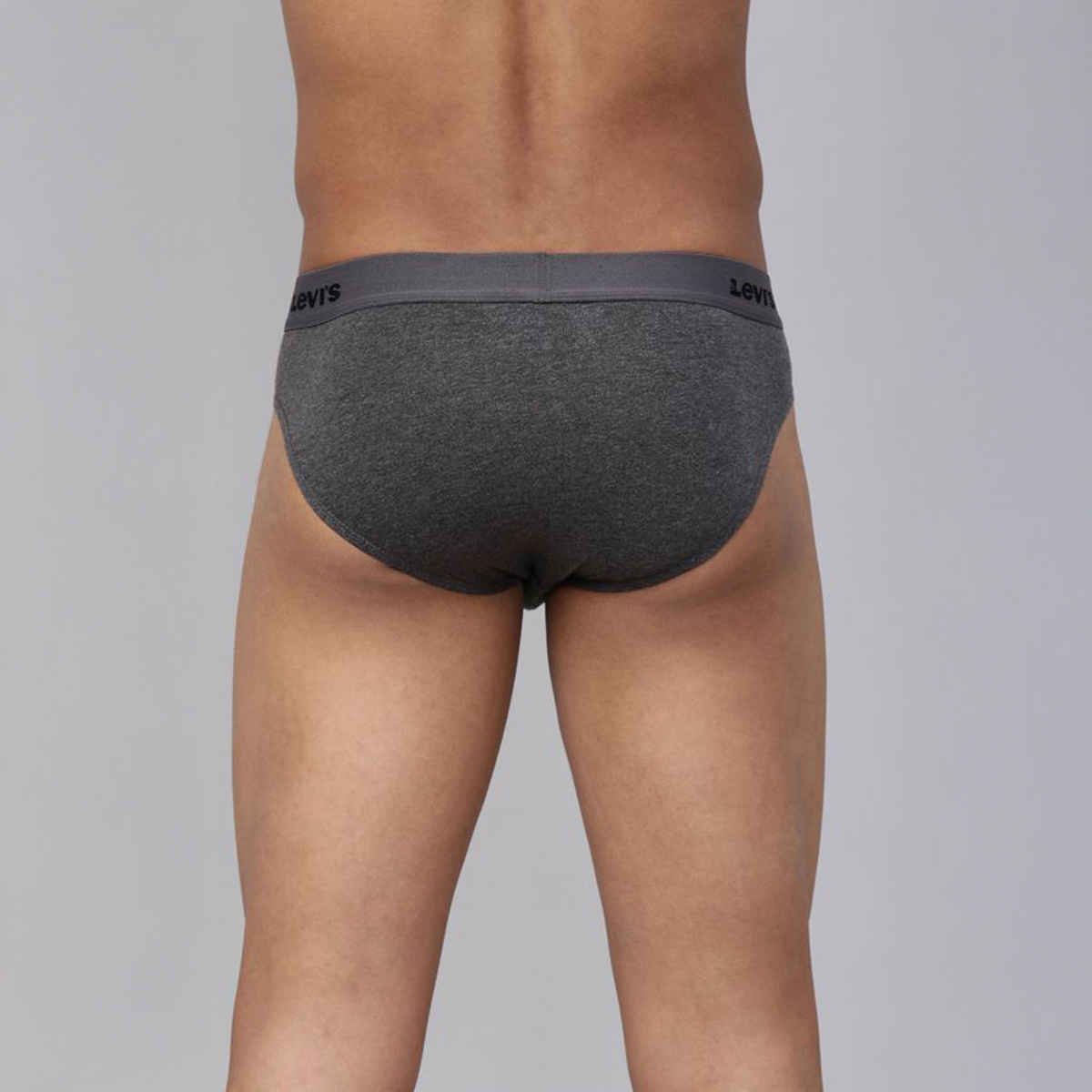 Levi's 009 Men's Neo Brief | Comfort & Smartskin Technology | Pack Of 2 | D. Grey Mel,Navy | XL