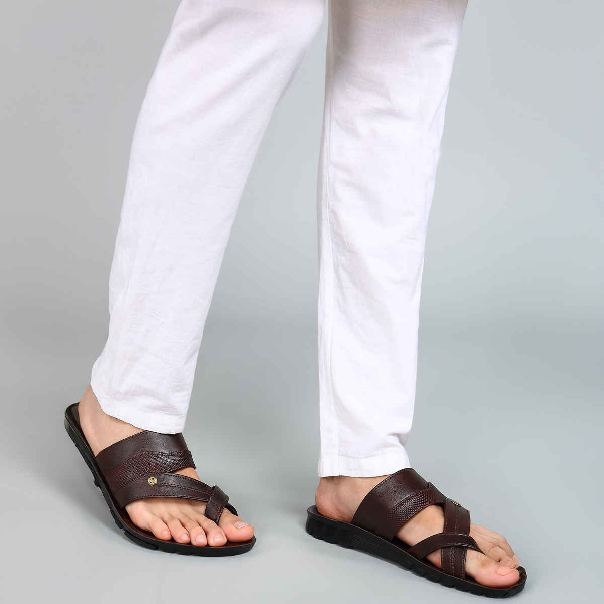 Paragon Men's Brown Pu Sandals PUK2237G UK 10