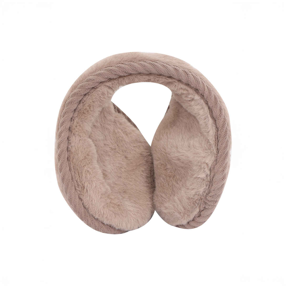 Fabseasons Unisex Solid Faux Fur Winter Earmuffs | Brown - Free Size