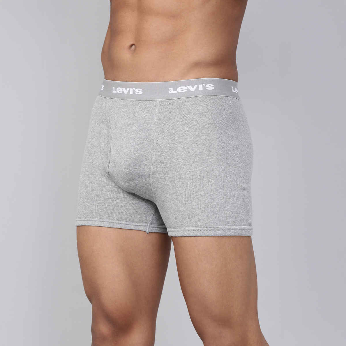 Levi's 001 Men's Classic Boxer Brief | Contoured Double Pouch | Lt. Grey Mel | S