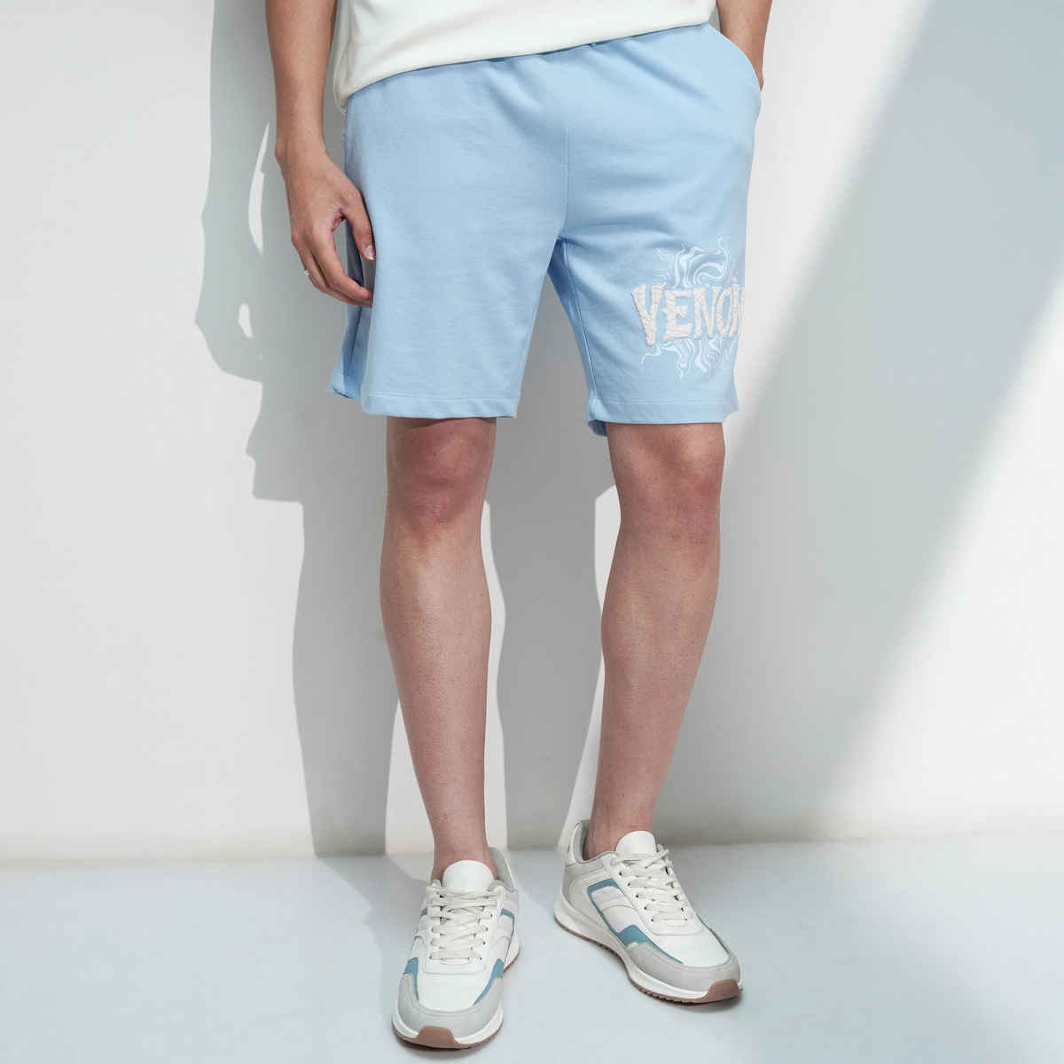 HIGHLANDER Men's Venom Relaxed Fit Shorts | Blue - 30