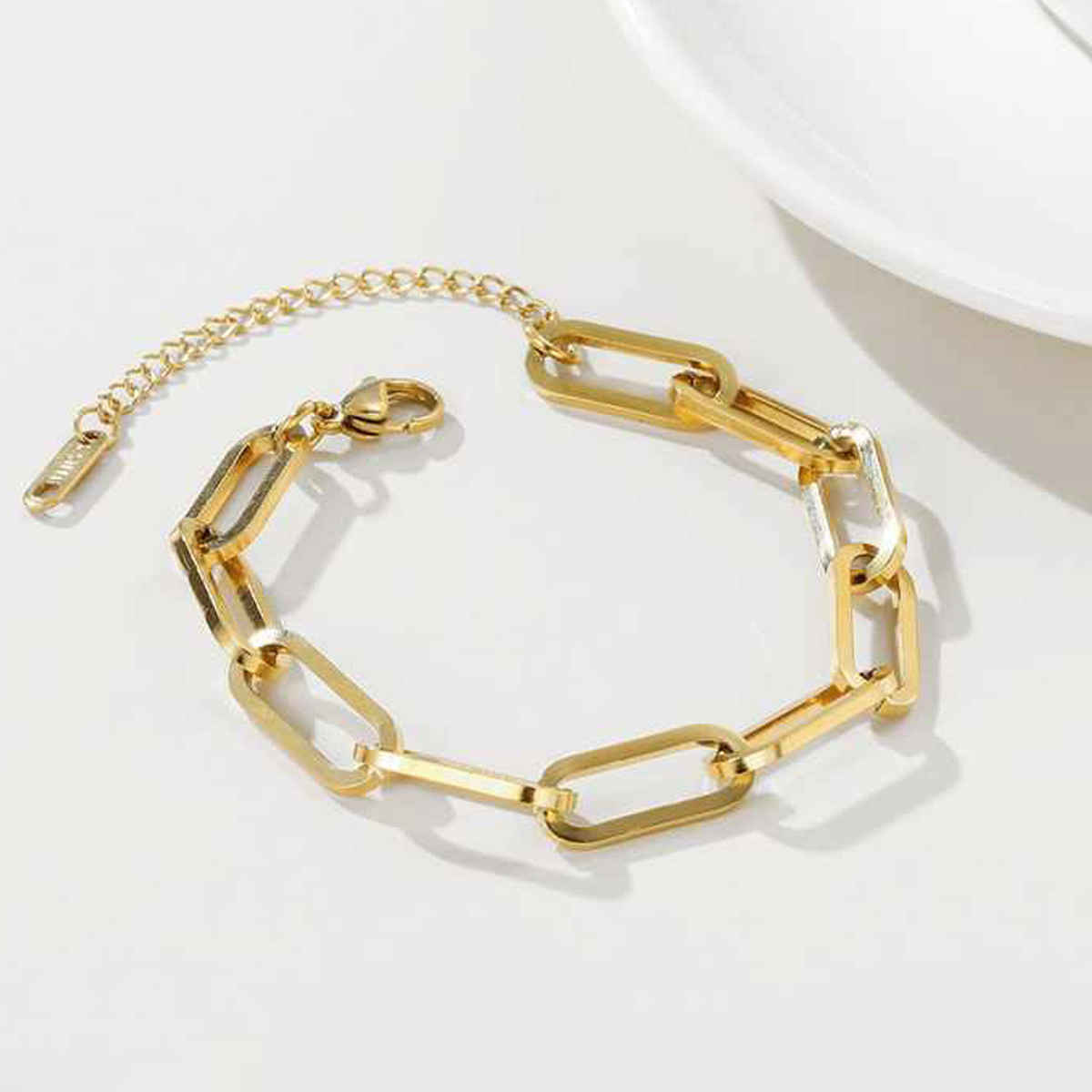 LabelShe Gold Plated Stainless Steel Rope Style Bracelet | LS-BNG-16205