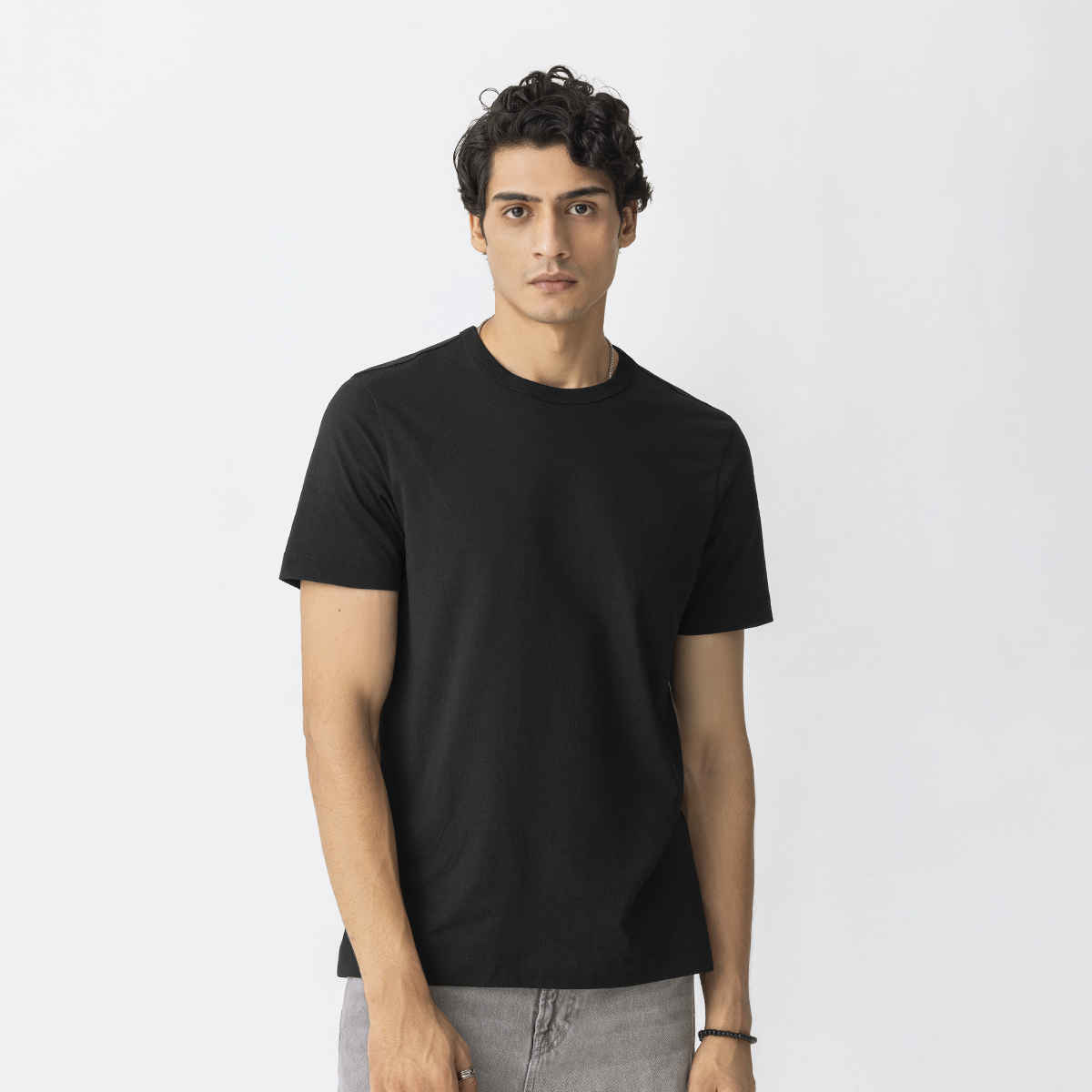 March Men's Cotton Heavy Crew | Classic Black - M