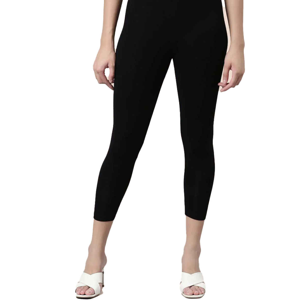 Twin Birds Women's High Ankle Legging | Black Plus - M