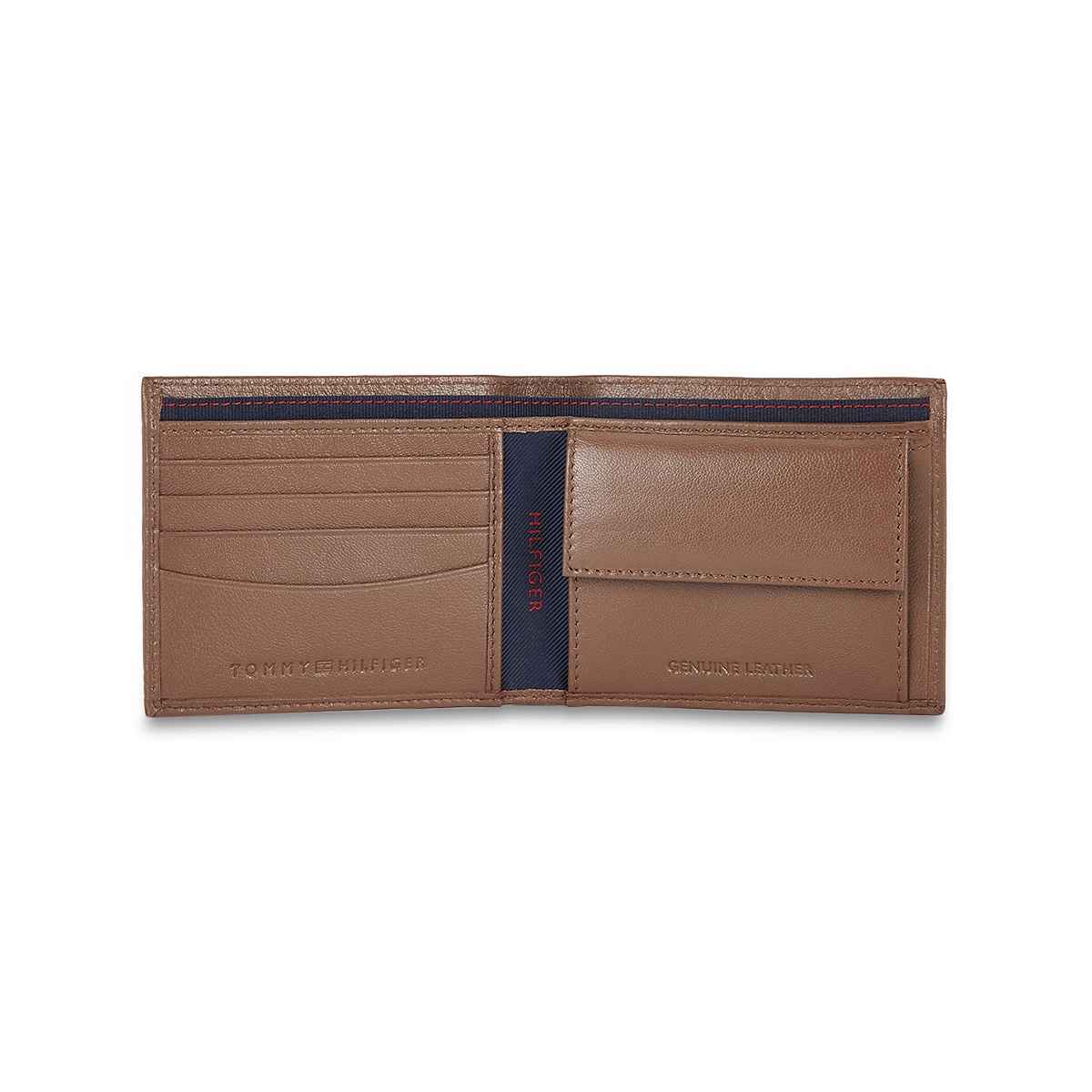 Tommy Hilfiger Men's Solid Leather Wallets | Brown | Free Size