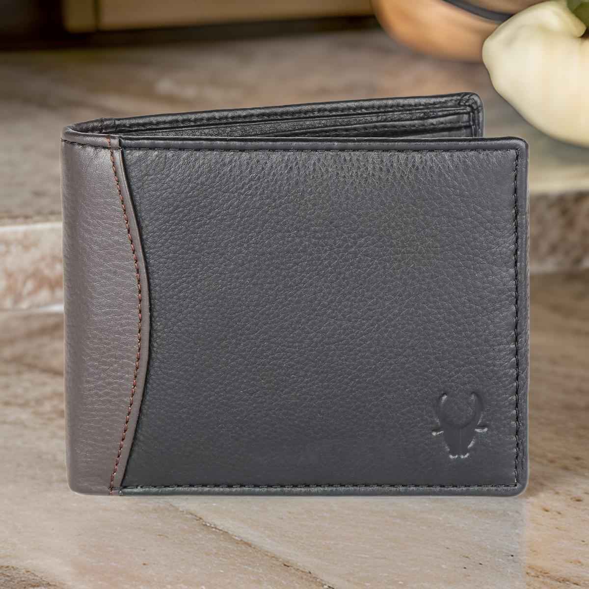 Wildhorn Men's Leather Wallet | Black and Brown