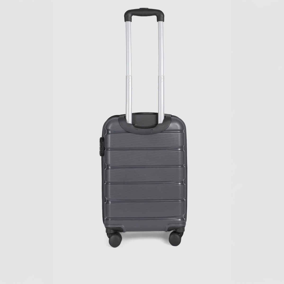 Teakwood Cabin Sized 360 Degree Rotation Hard Trolley Bag | Grey