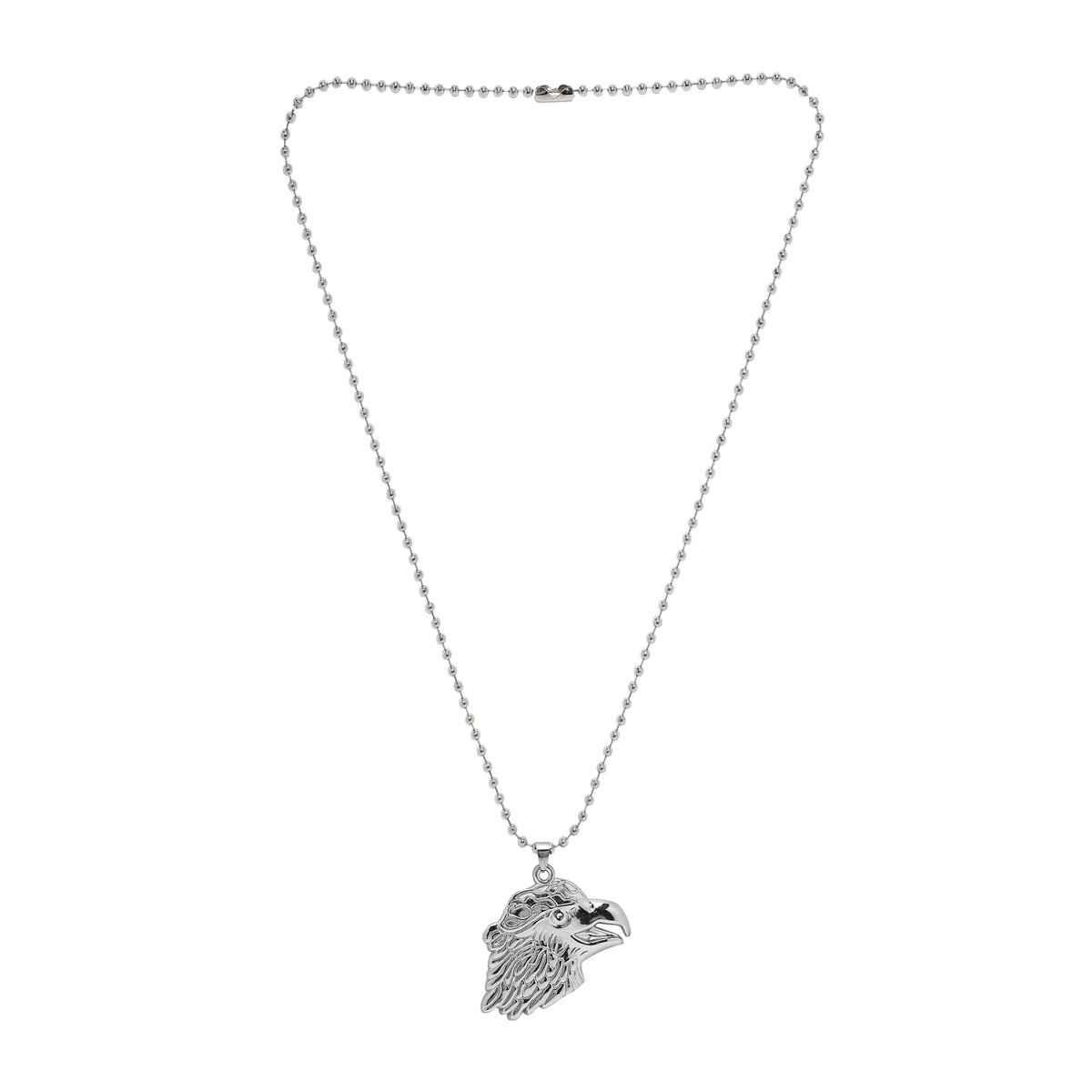 Priyaasi Men's Silver Stainless Steel Pendant Chain (Bd-Ch-10112)