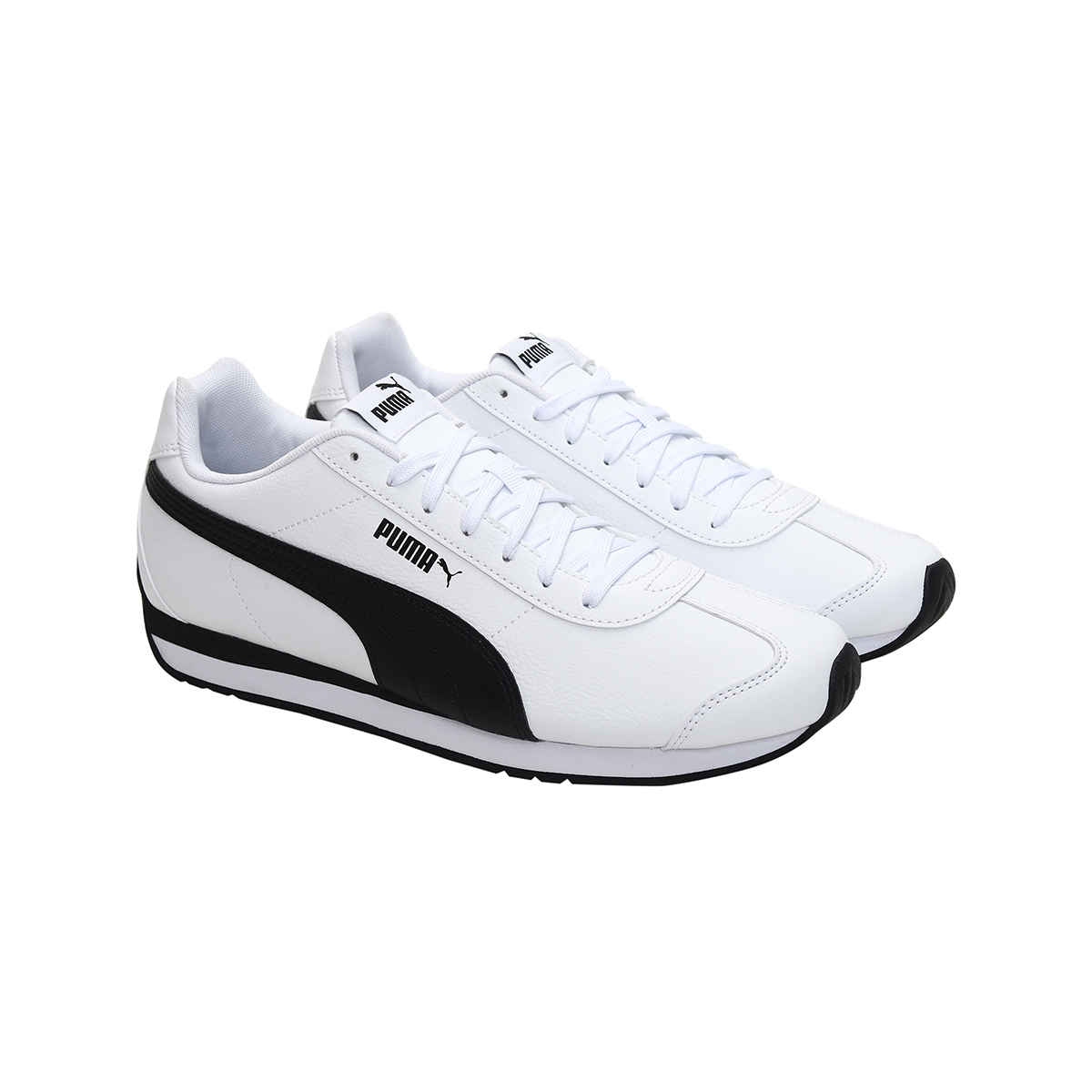 Puma Unisex Turin 3 Sneakers White and Black Uk/Ind - 7