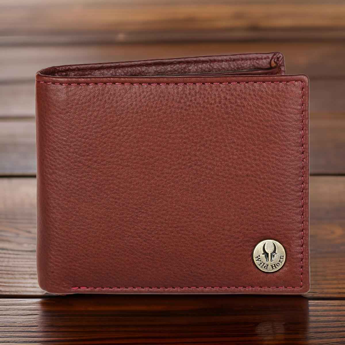 Wildhorn Men's Leather Wallet | Maroon