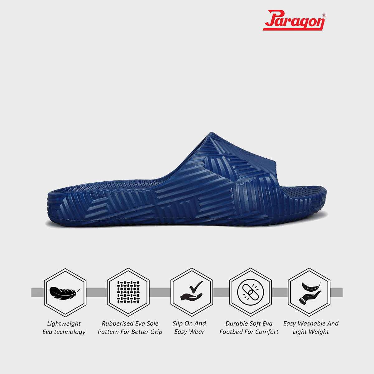 Paragon Men's Blue Eva Slippers EVK10924G UK 7
