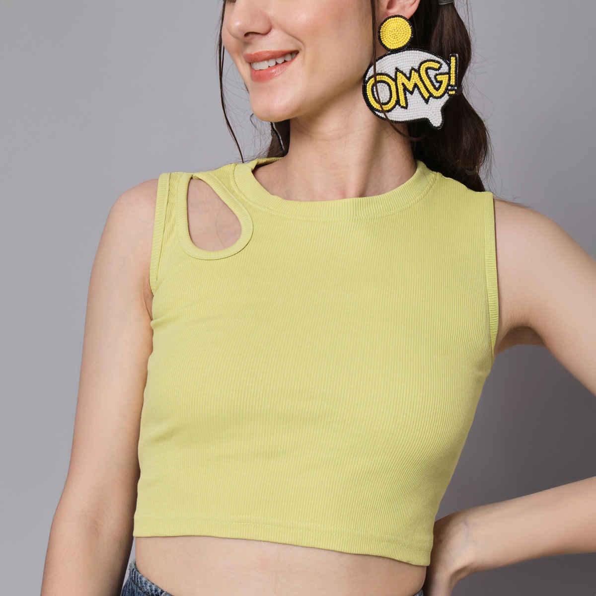 The Dry State Women's Light Green Tops WTOP | 1266A | L