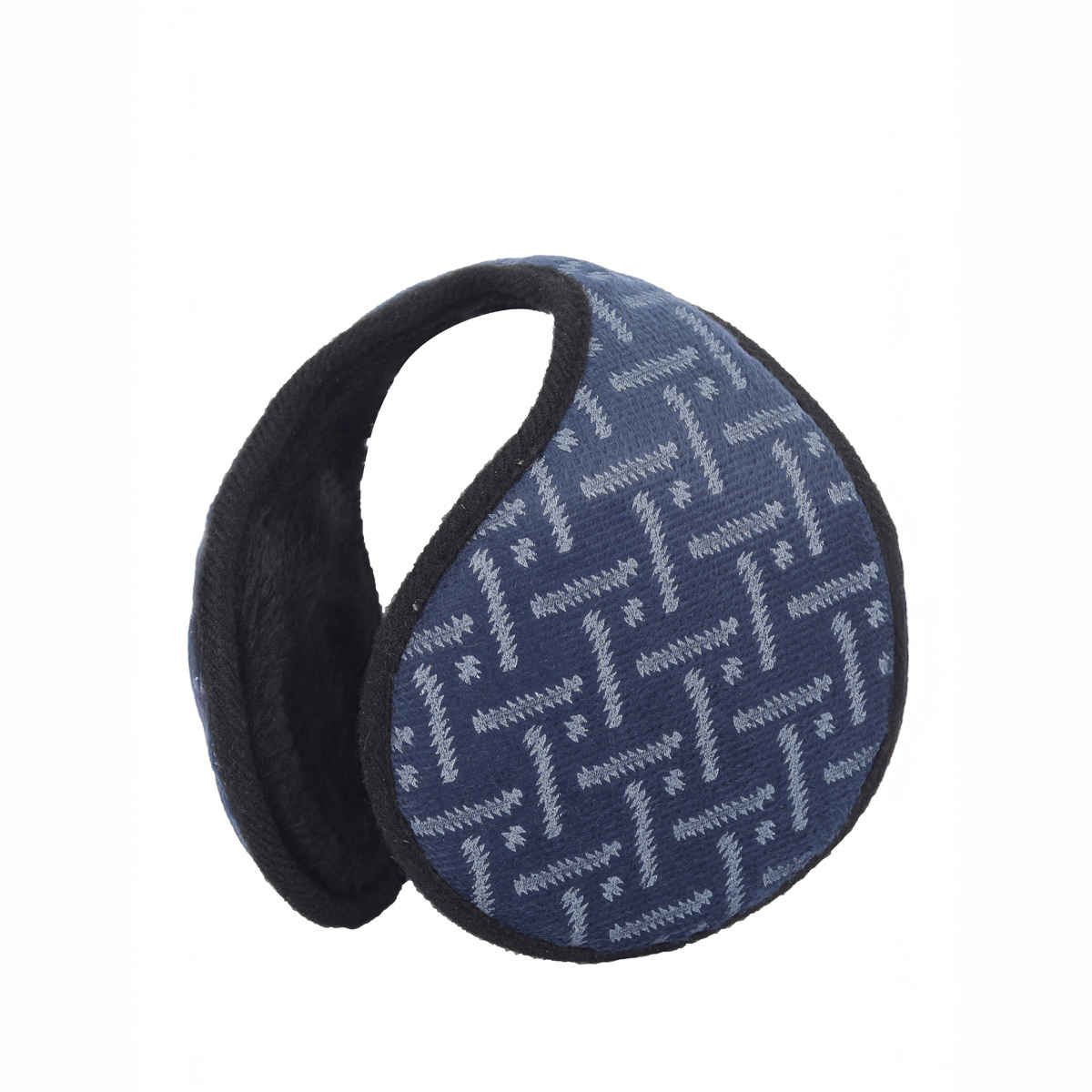 Fabseasons Unisex Geometric Polyester Winter Earmuffs | Multicolour - Free Size