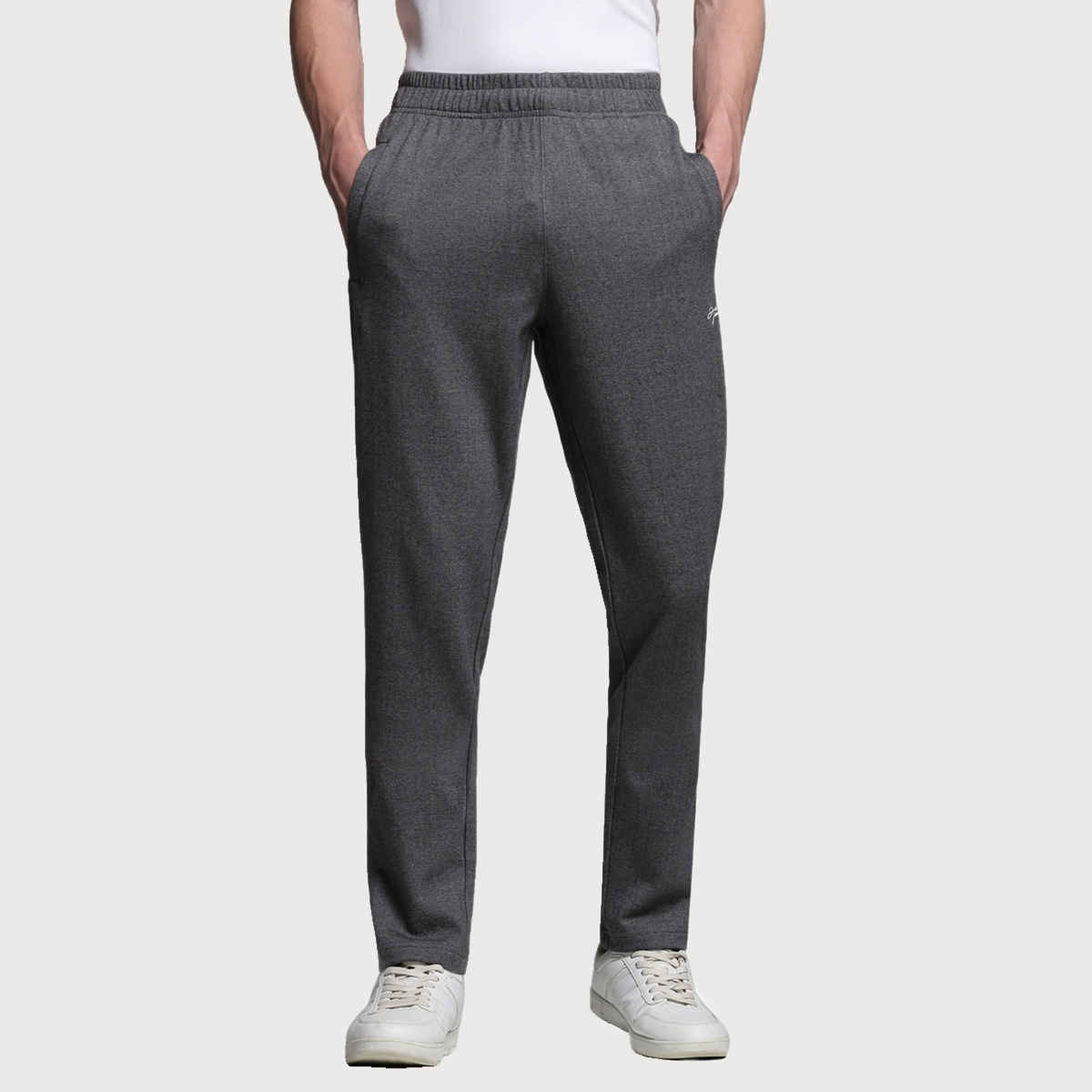 JACK & JONES Men's Regular fit Track Pant | Grey - M