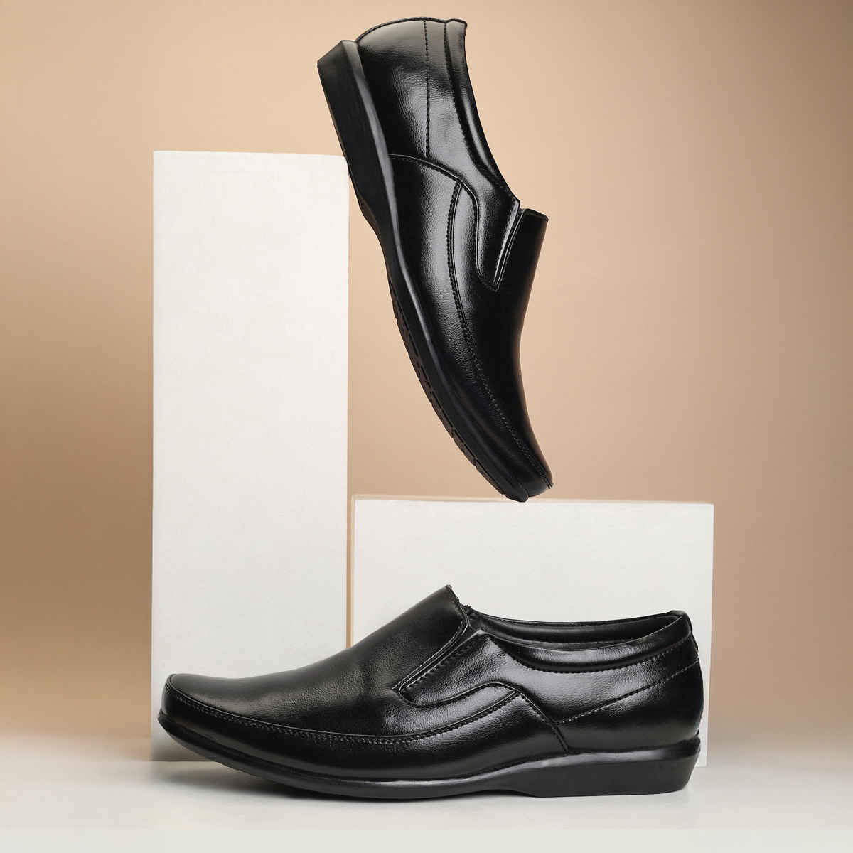 Paragon Men's Black Pvc Formal Shoes K11240G UK 8