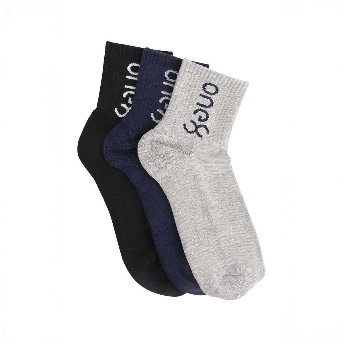 One8 Men's Cotton Ankle Length Socks | Multicolour - Free Size