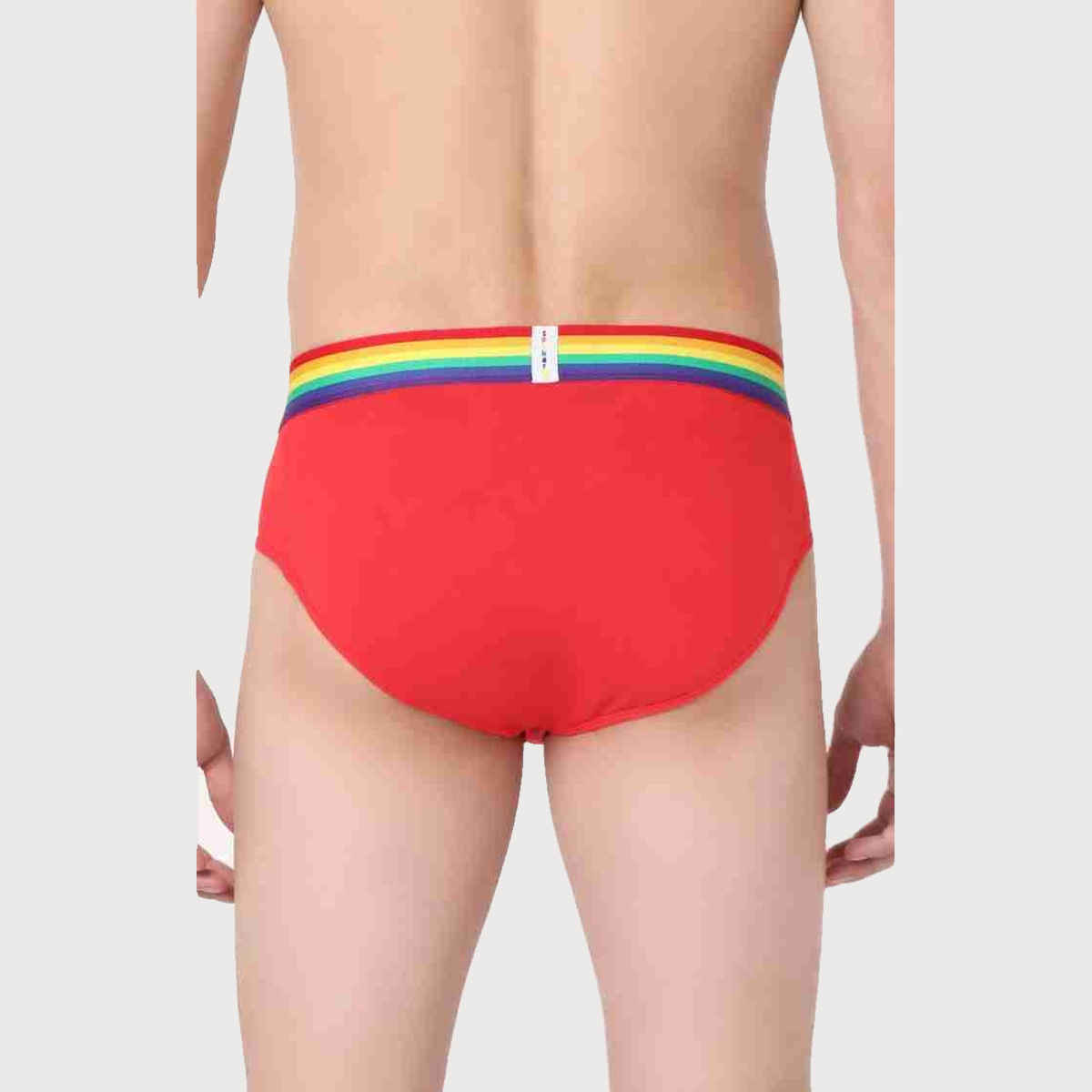 Underjeans by Spykar Mens Premium Red brief | M
