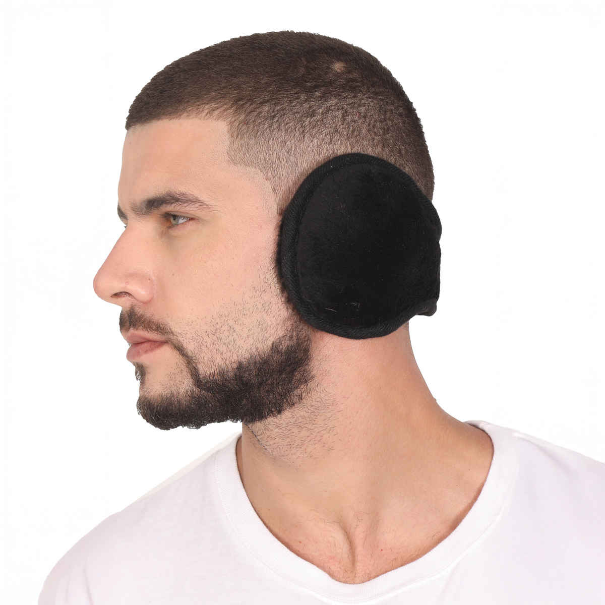Fabseasons Unisex Faux Fur Winter Earmuffs | Black