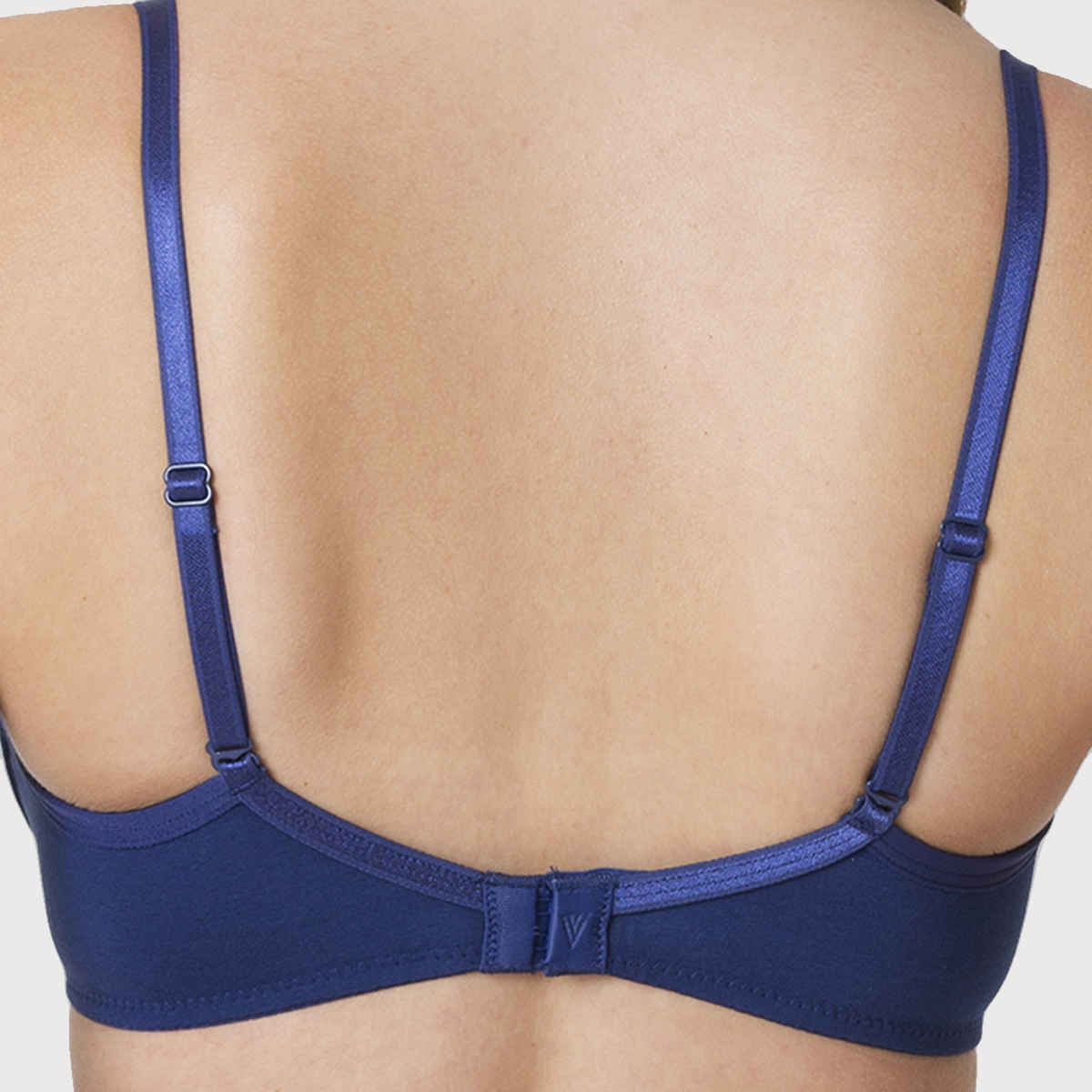 Van Heusen Women Twilight Blue Solid Anti Bacterial Wireless Bra |38C