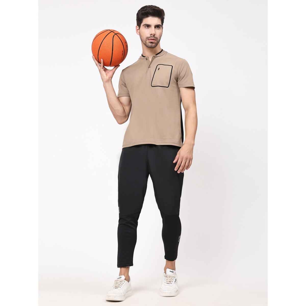 Dida Men's Track Pant Regular Comfortable Stretchable Dry-Fit | Black - M