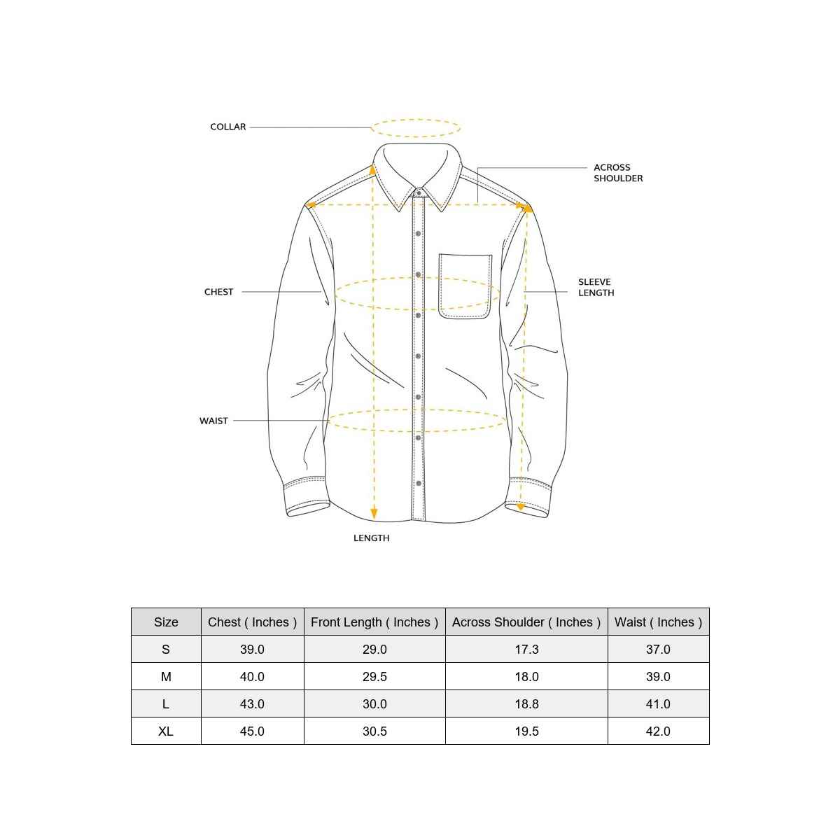 Highlander Men's Slim Fit Casual Shirt | White - M