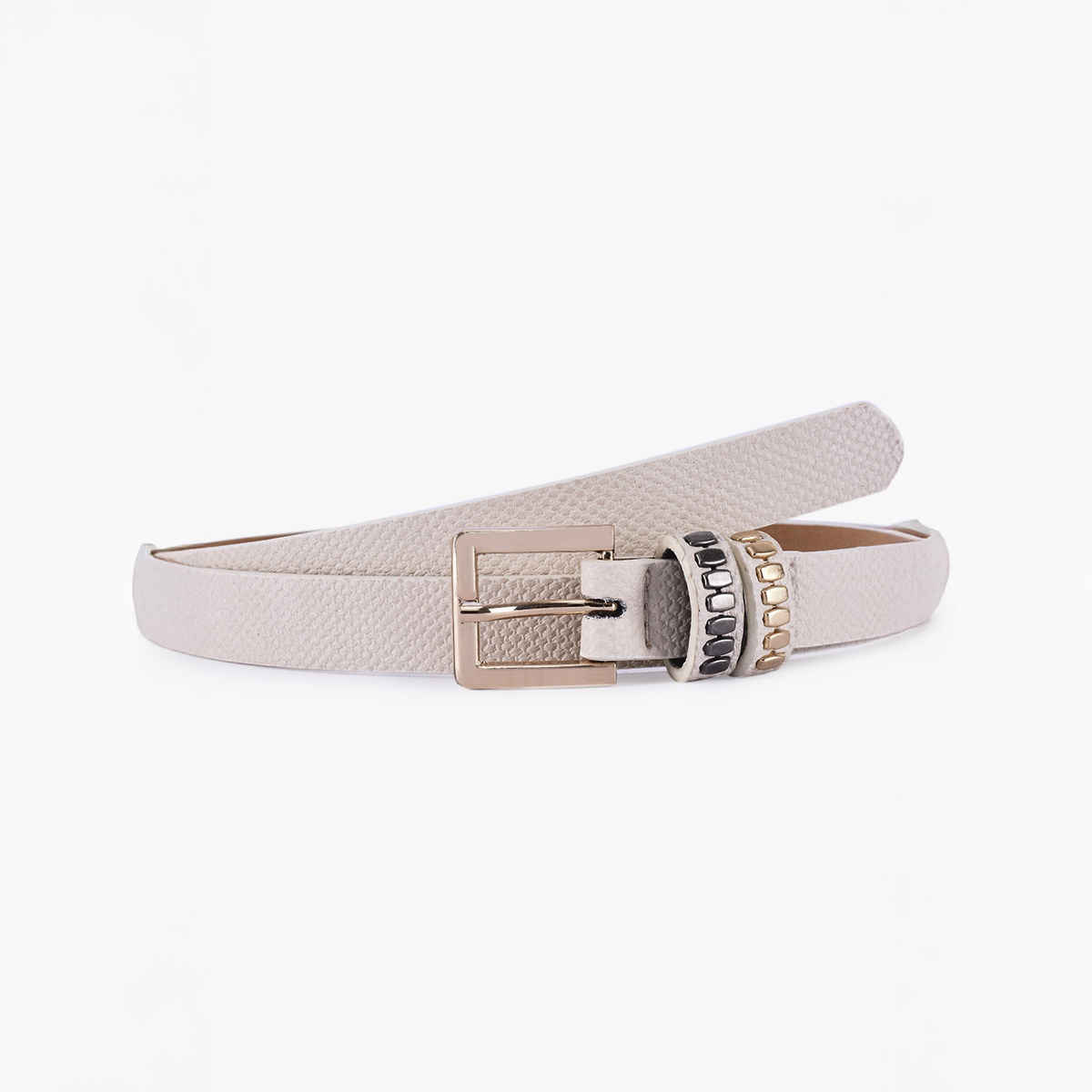 Buckleup Women's Belt | Model-Bublt2152 | White