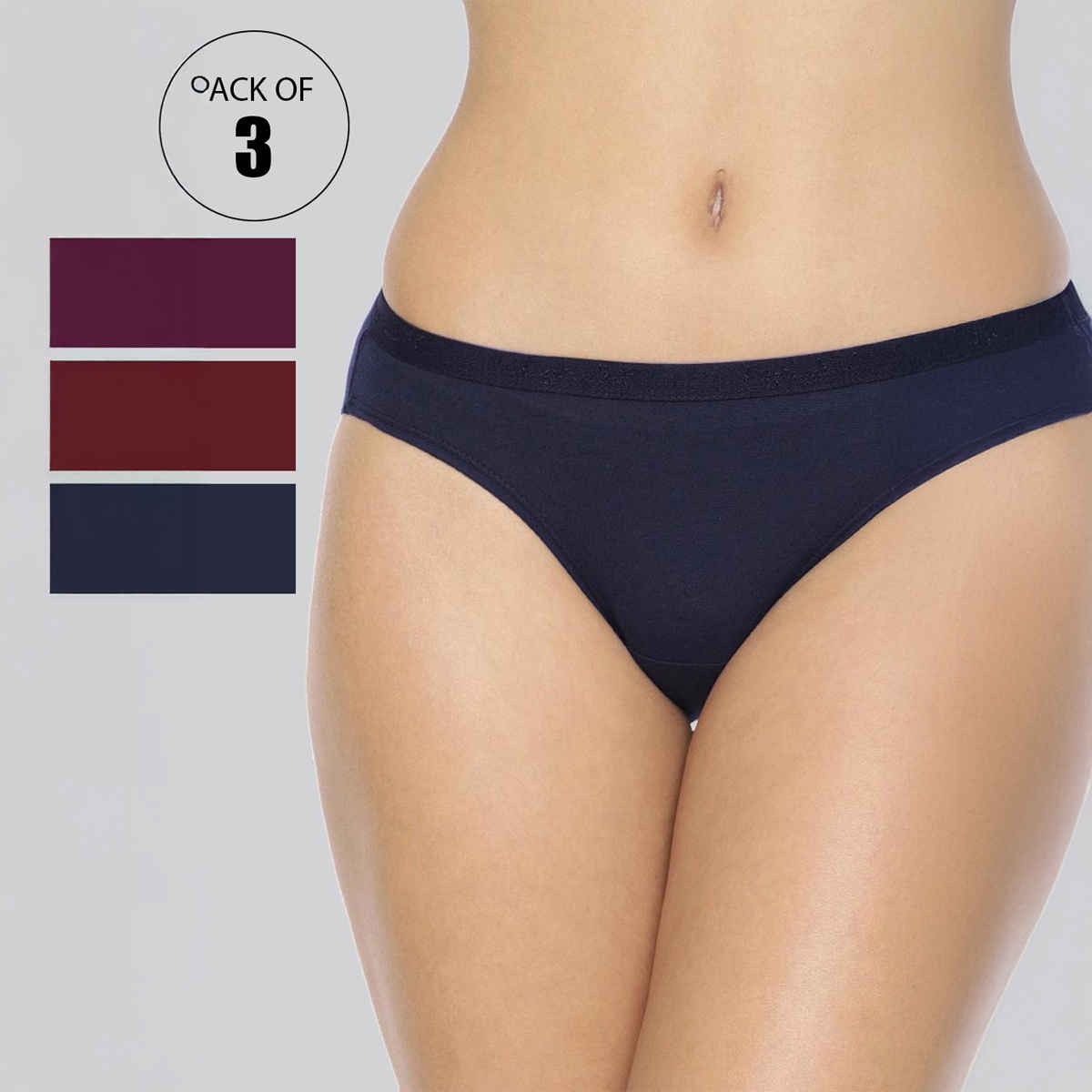 Lyra Women's Bikini Panty Solid | M (Colour May Vary)