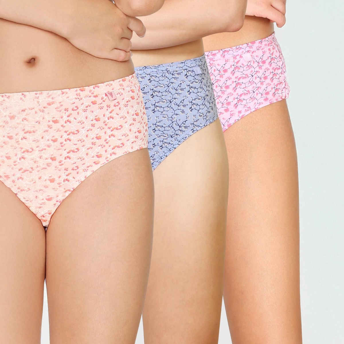 Van Heusen Women Pack of 3 Anti Bacterial Waistband Hipster Panty |L |Colour May Vary