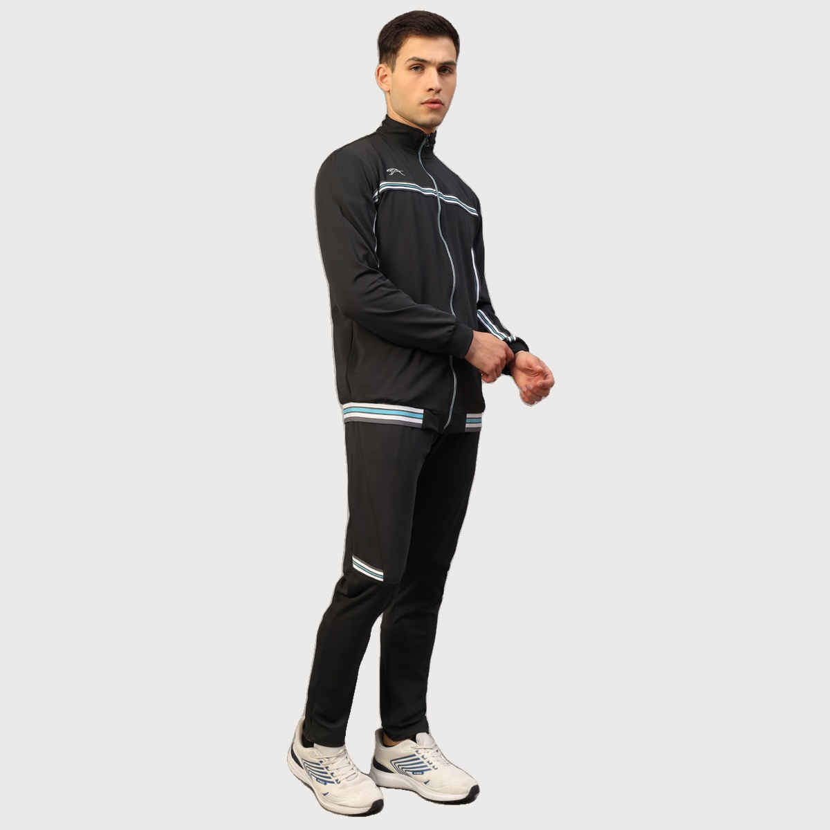 Shiv Naresh Unisex Tracksuit | SNTSW102M | Dark Grey - S