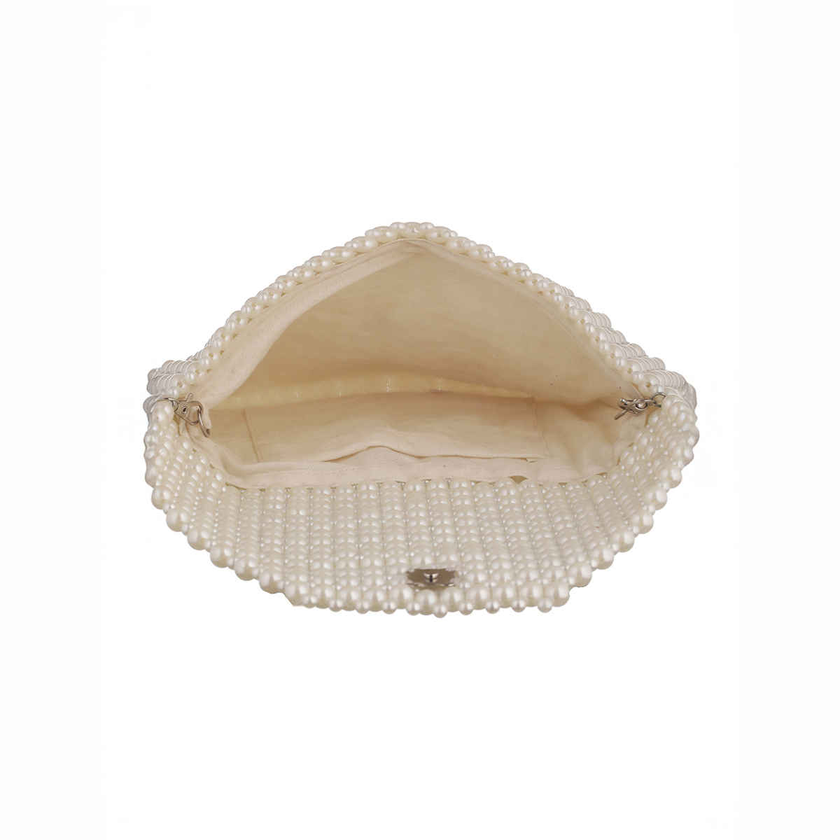 Priyaasi Women's Fabric Sling Bag | White
